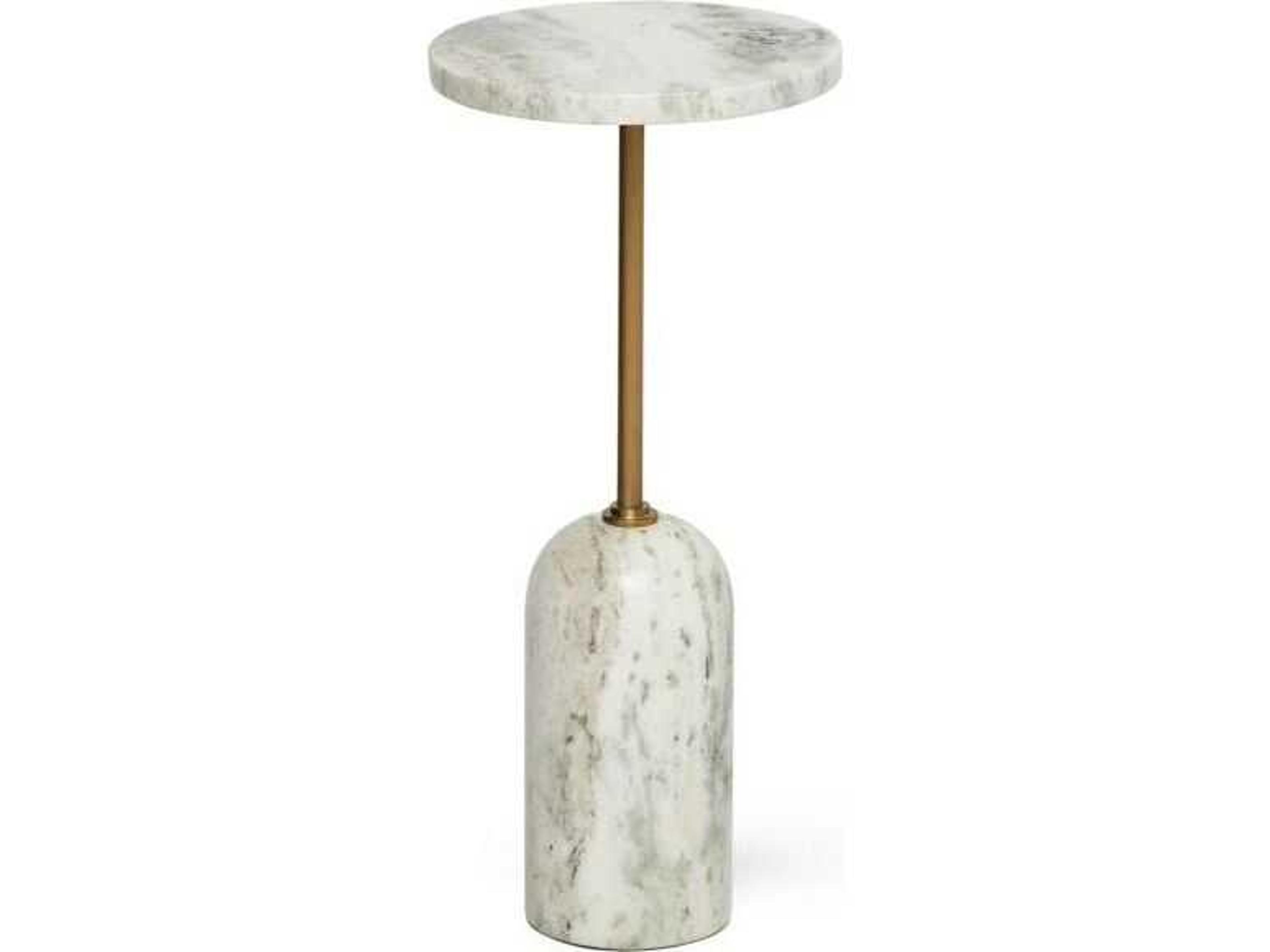 Pren Round Marble End Table