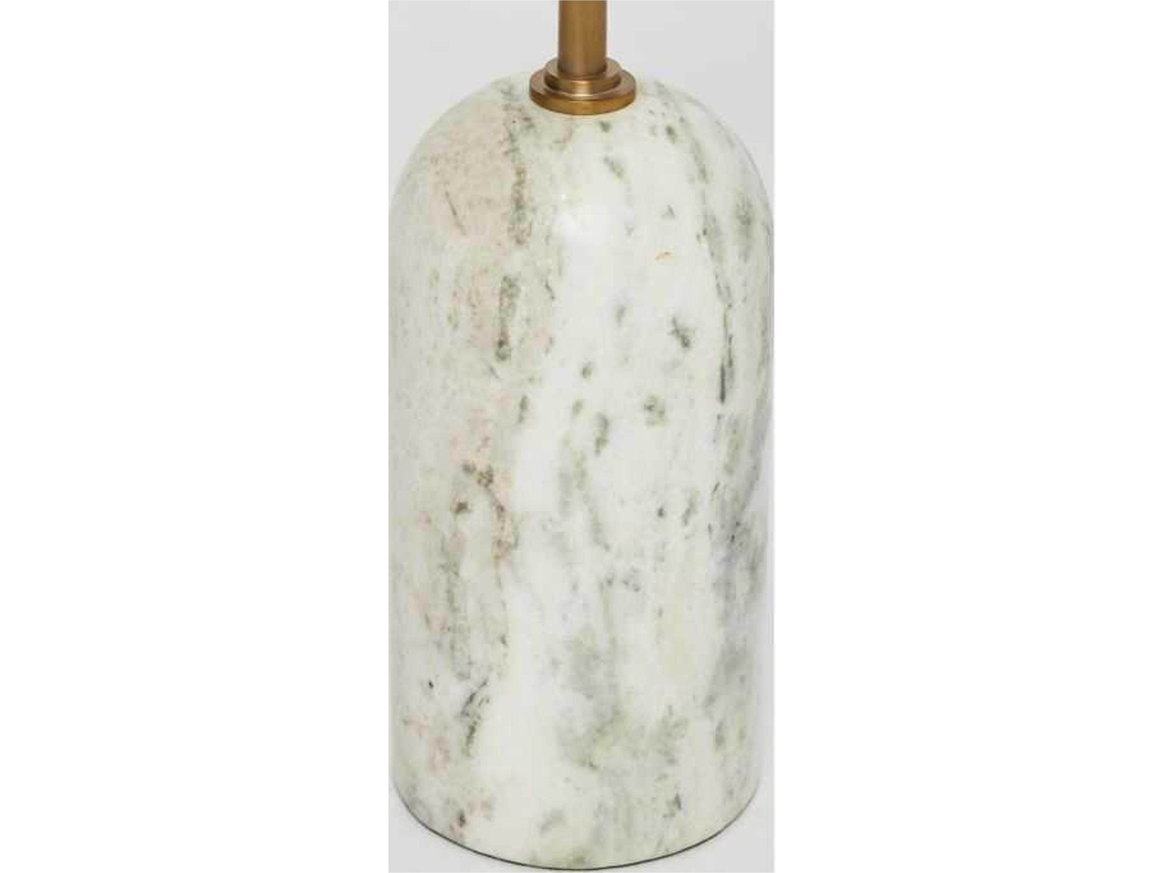 Interlude Home Pren Round Marble End Table