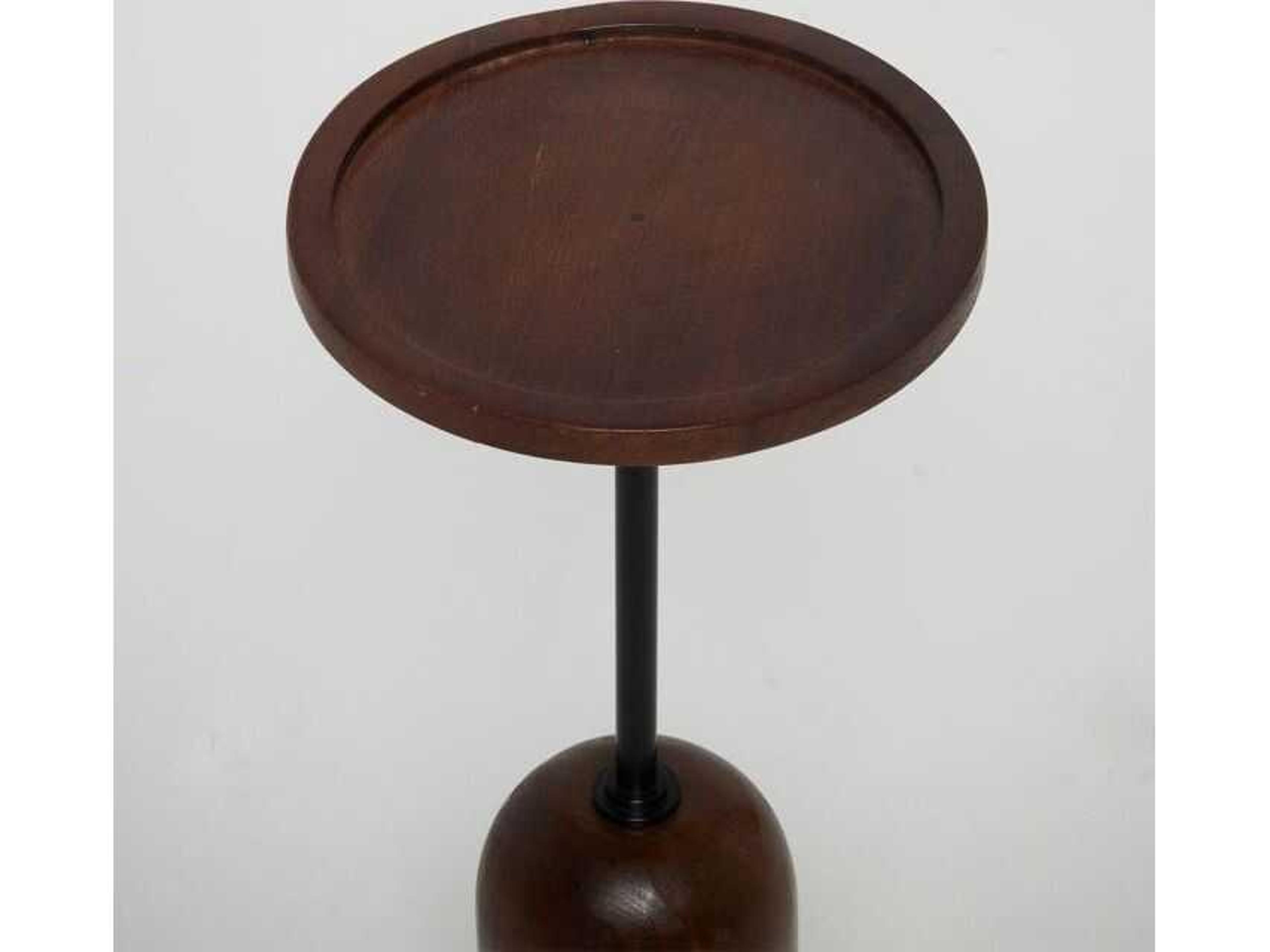 Interlude Home Loris Round Wood End Table