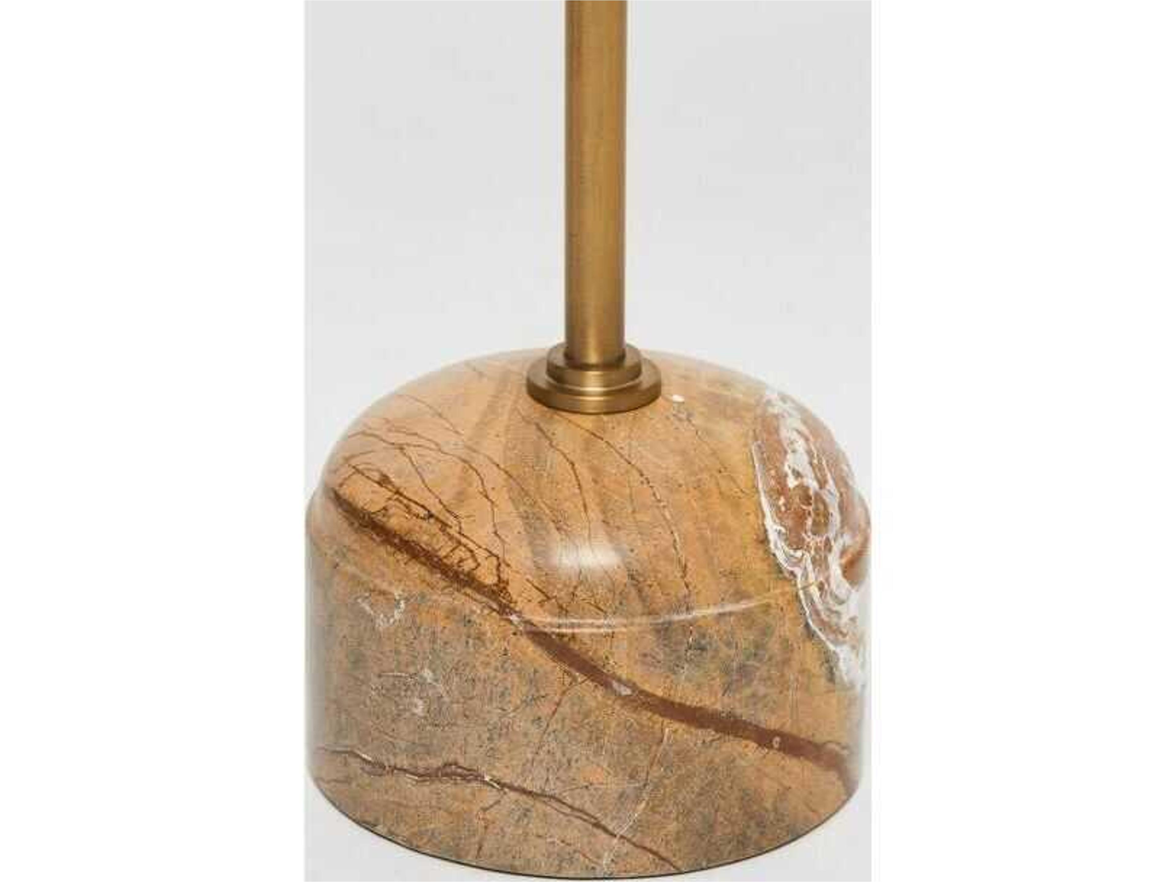 Interlude Home Rene Round Marble End Table