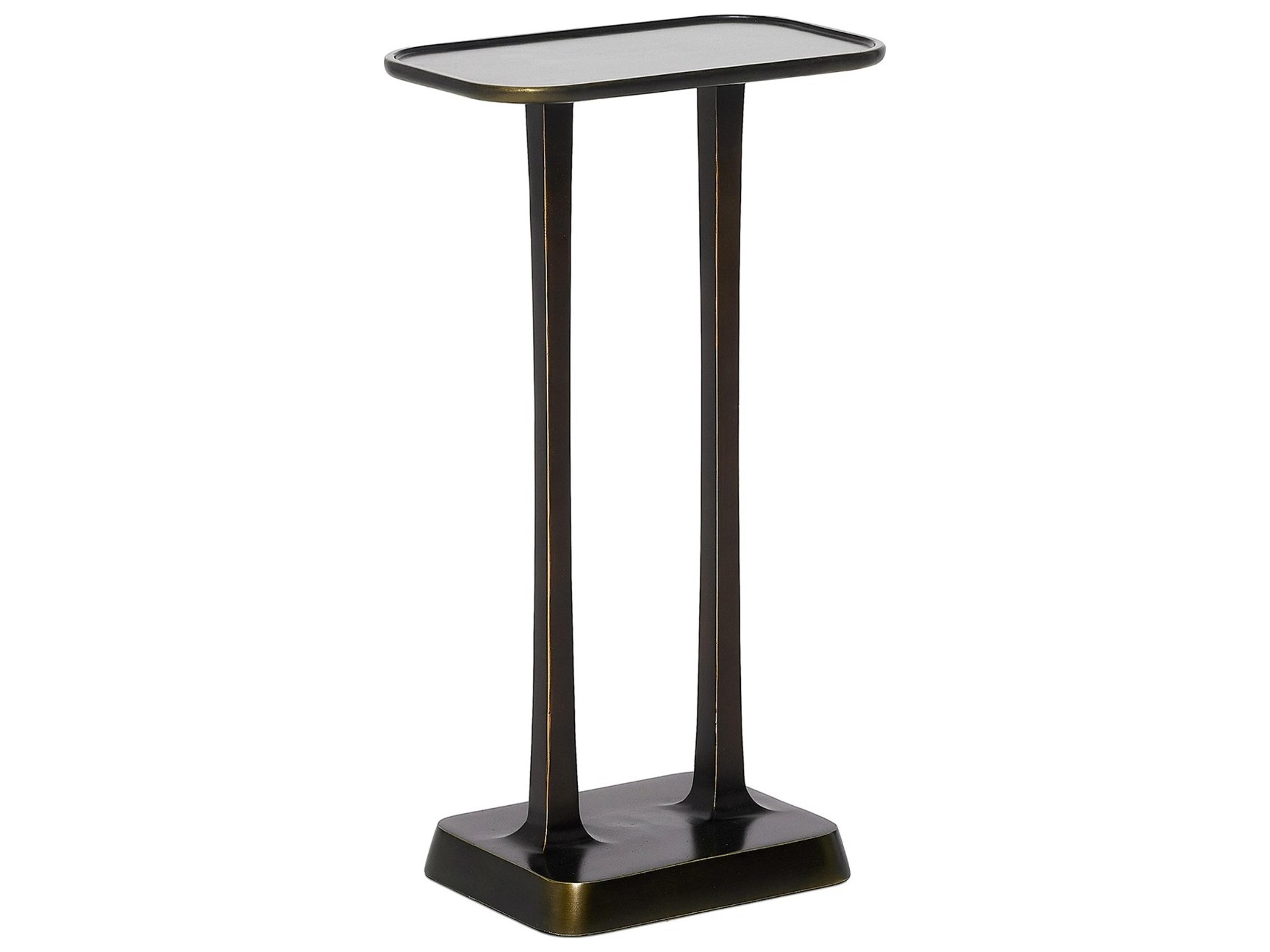 Axel Rectangular Metal Deep Bronze End Table