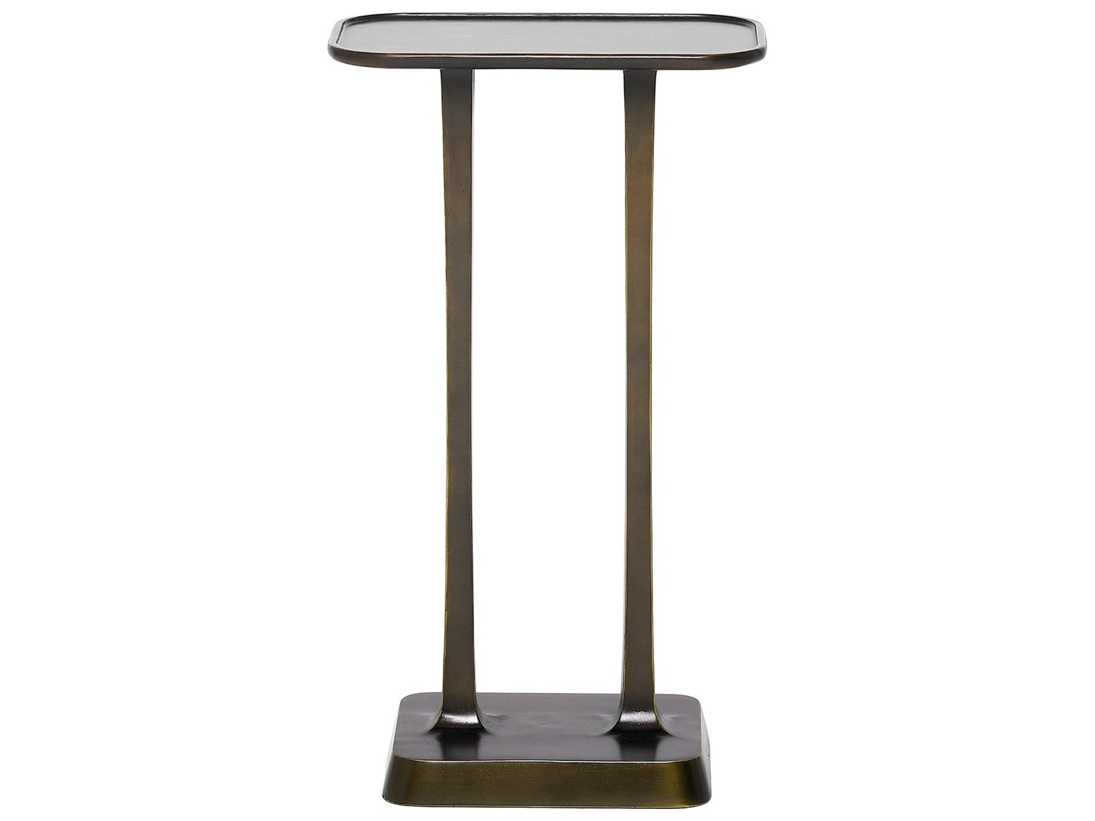 Interlude Home Axel Rectangular Metal Deep Bronze End Table