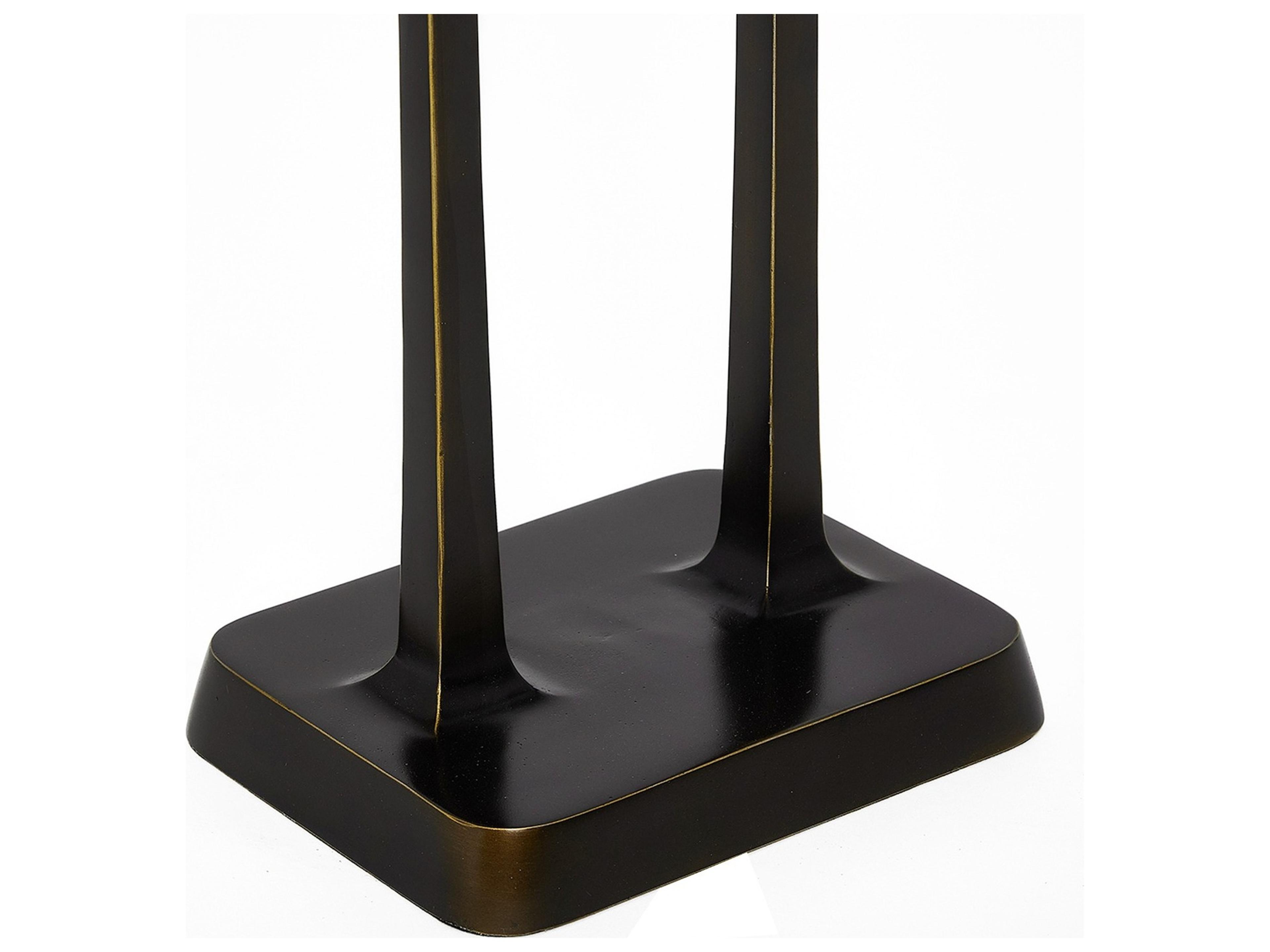 Interlude Home Axel Rectangular Metal Deep Bronze End Table