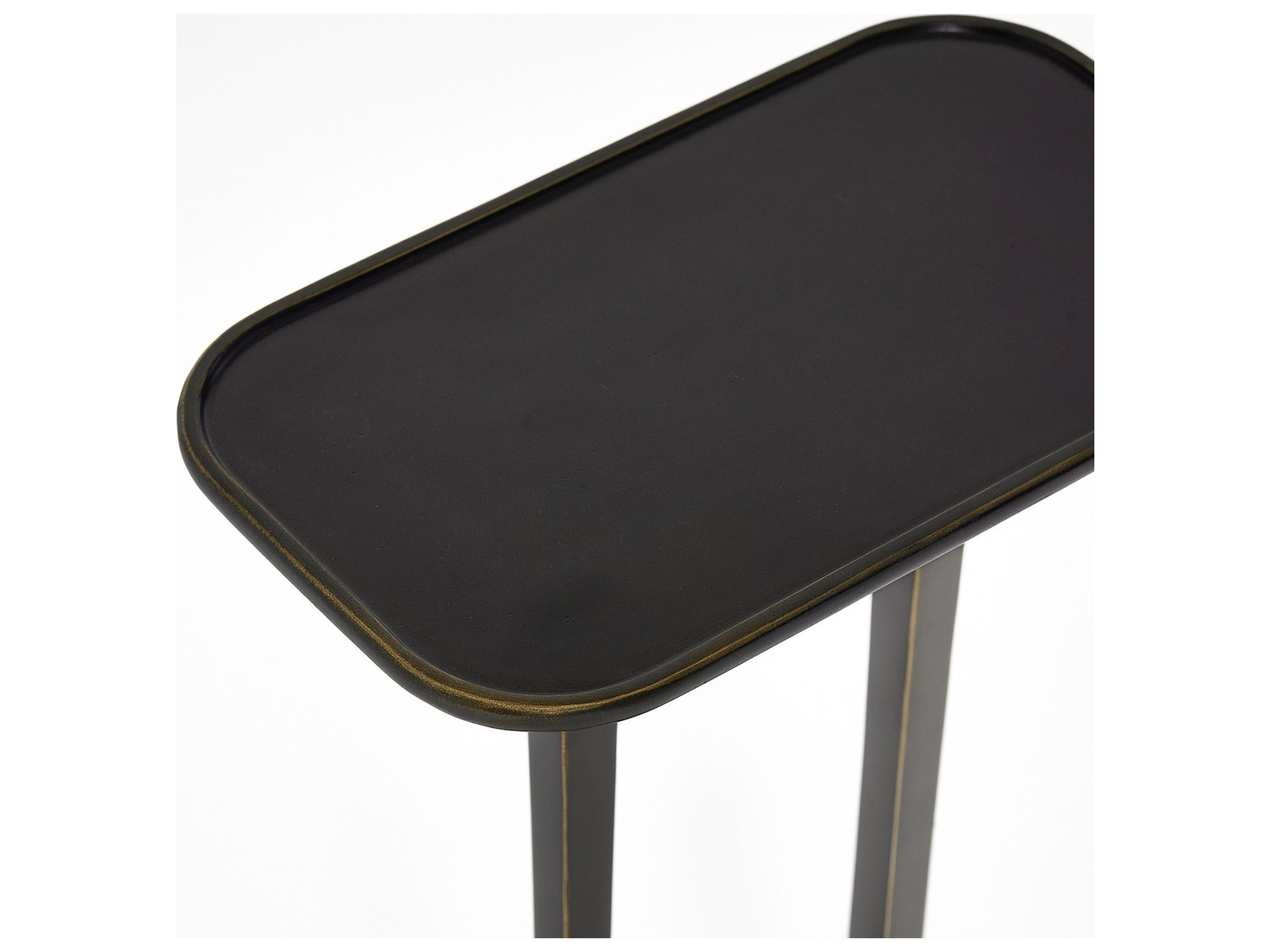 Interlude Home Axel Rectangular Metal Deep Bronze End Table