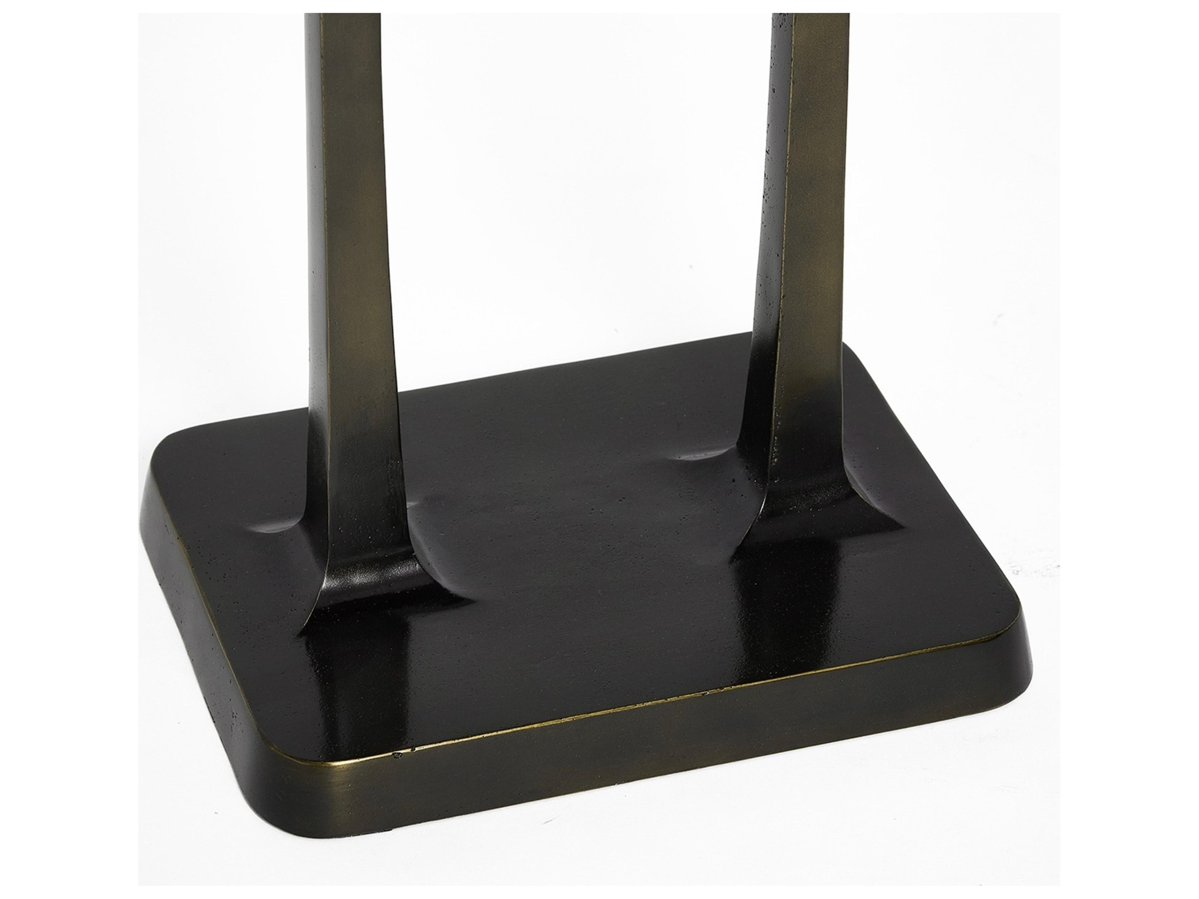 Interlude Home Axel Rectangular Metal Deep Bronze End Table