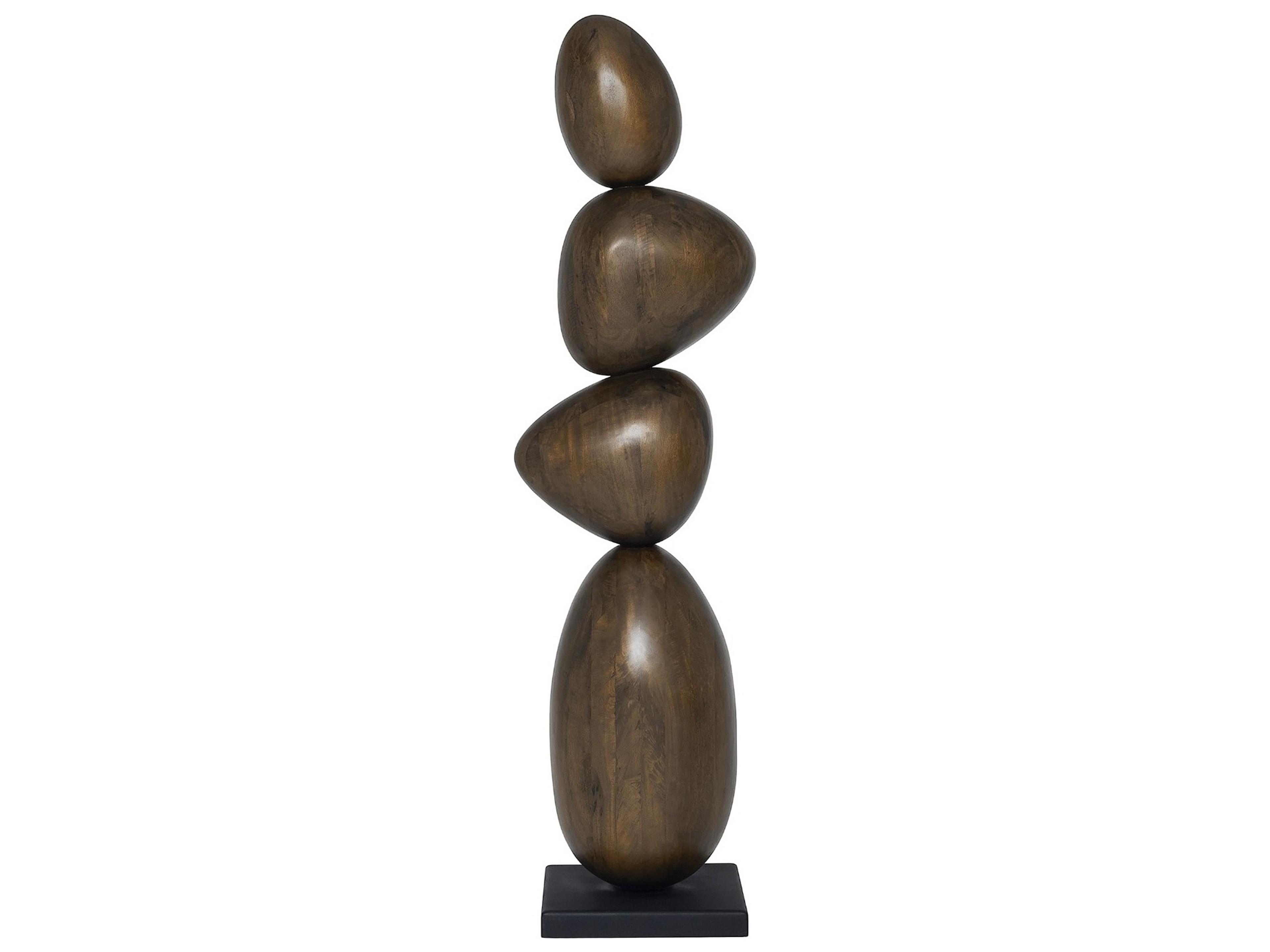 Interlude Home Sienna Classic Walnut Matte Black Sculpture