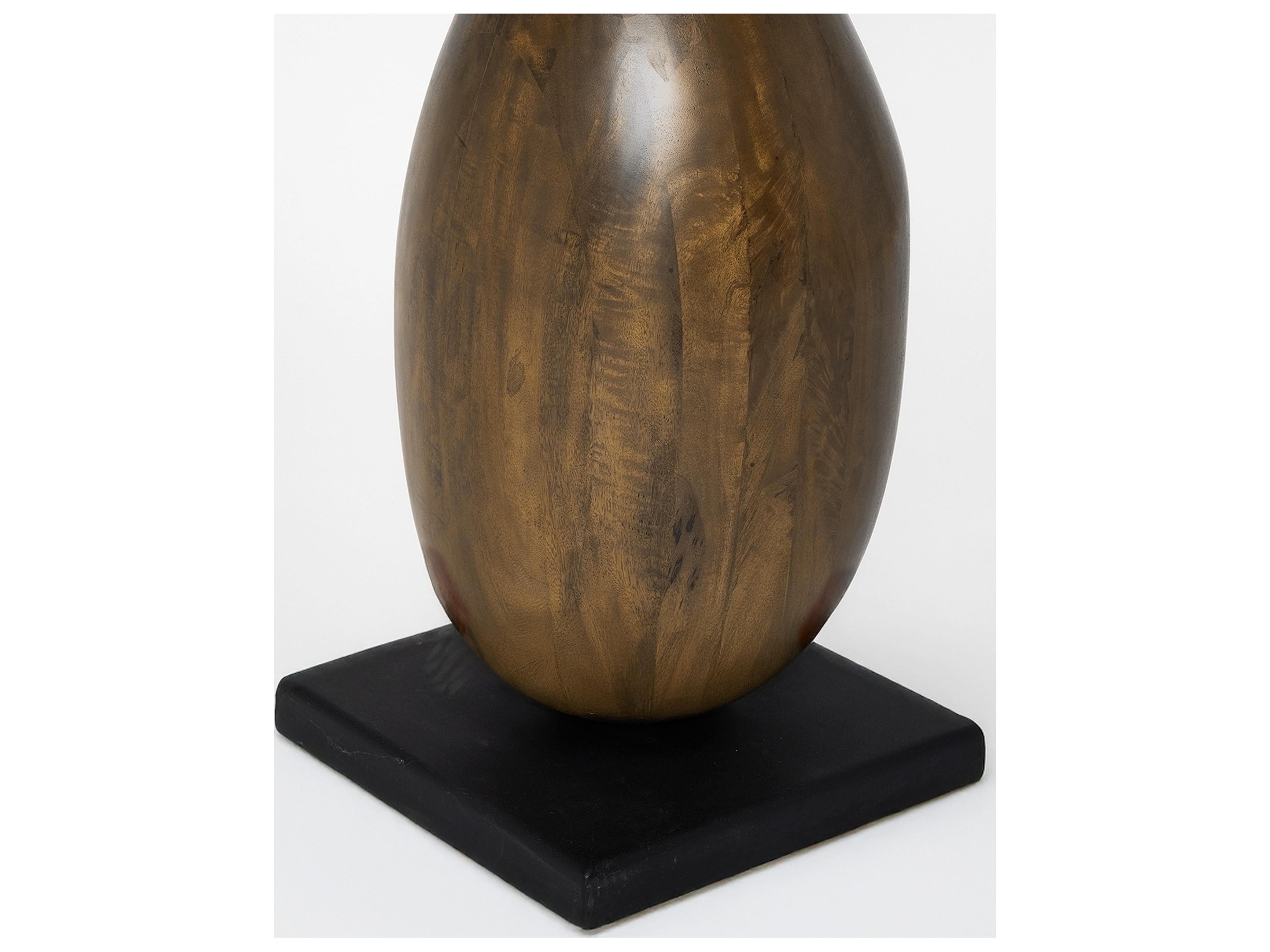 Interlude Home Sienna Classic Walnut Matte Black Sculpture