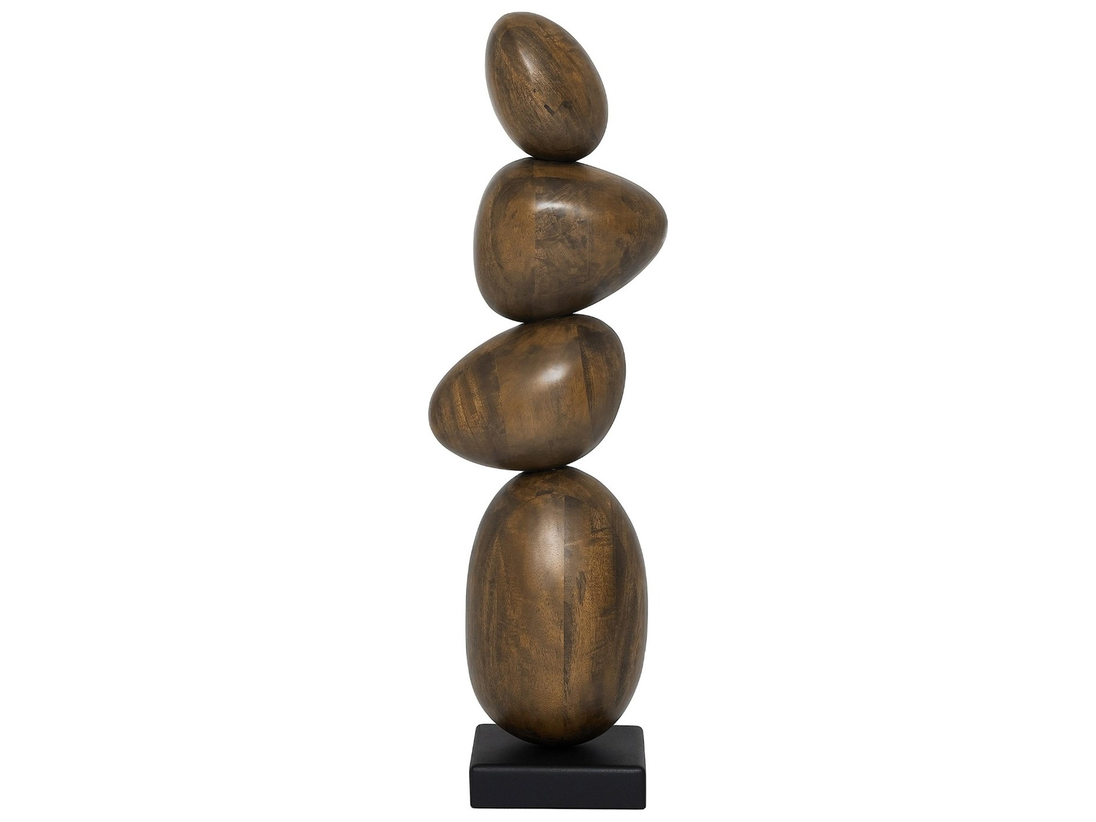 Interlude Home Sienna Classic Walnut Matte Black Sculpture
