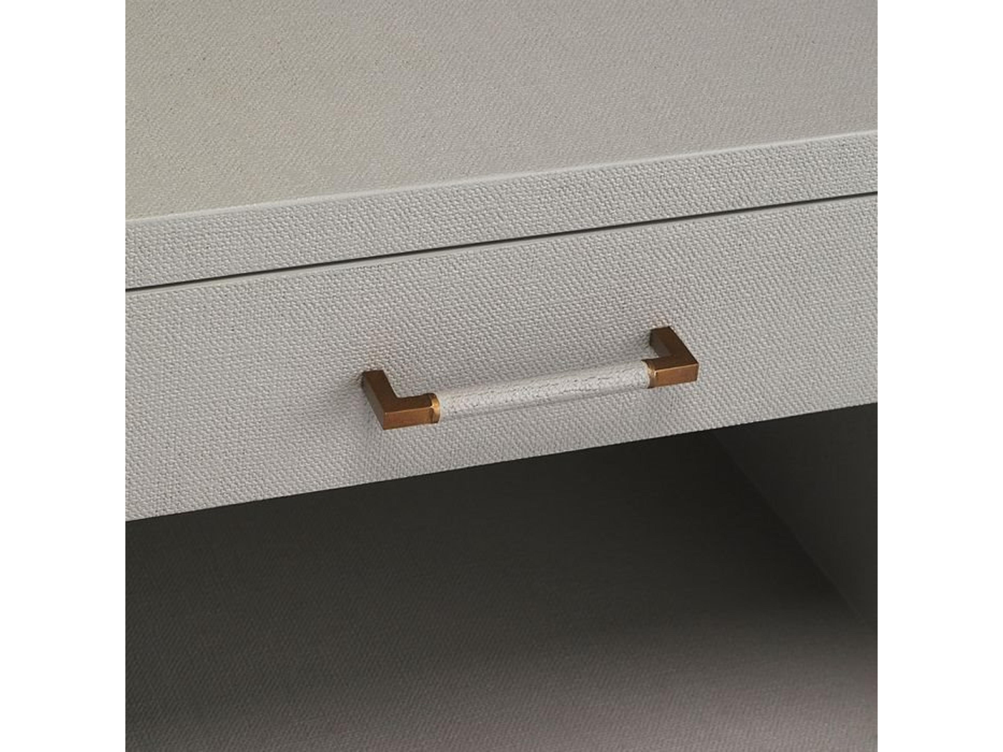 Interlude Home 2-Drawers Gray Chest Nightstand