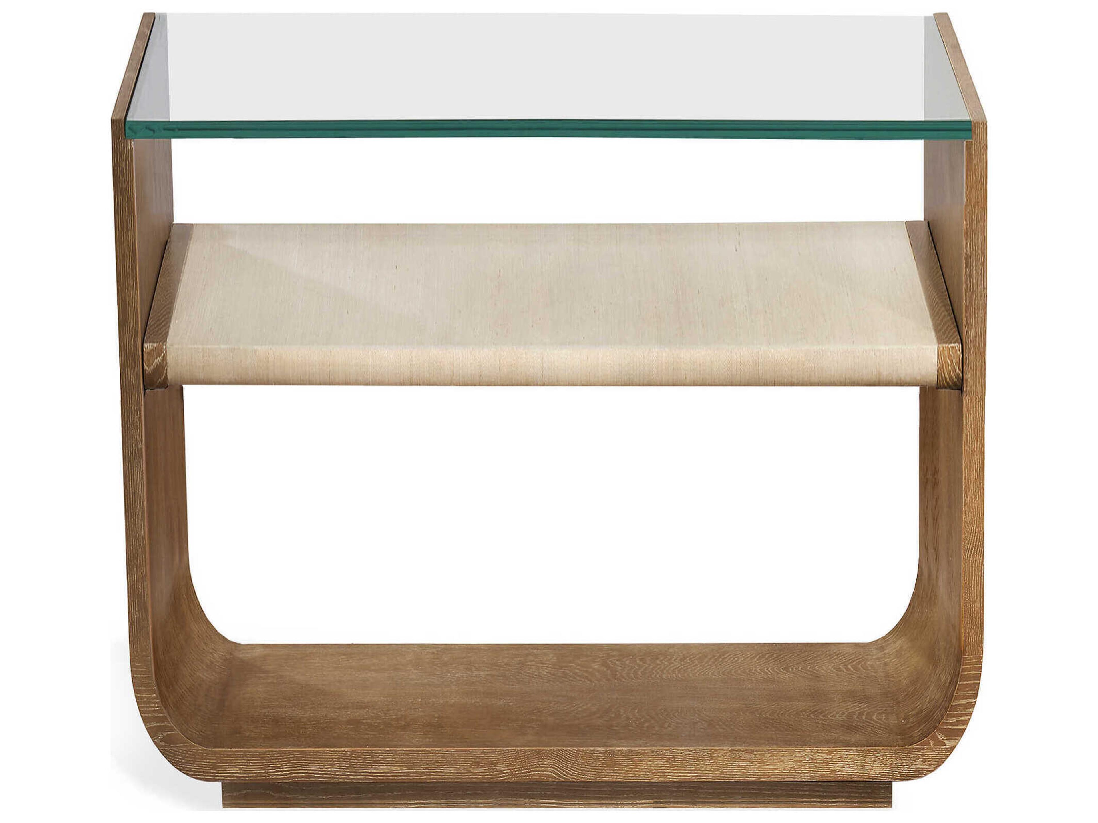 Interlude Home Mia Natural Oak Wood Nightstand