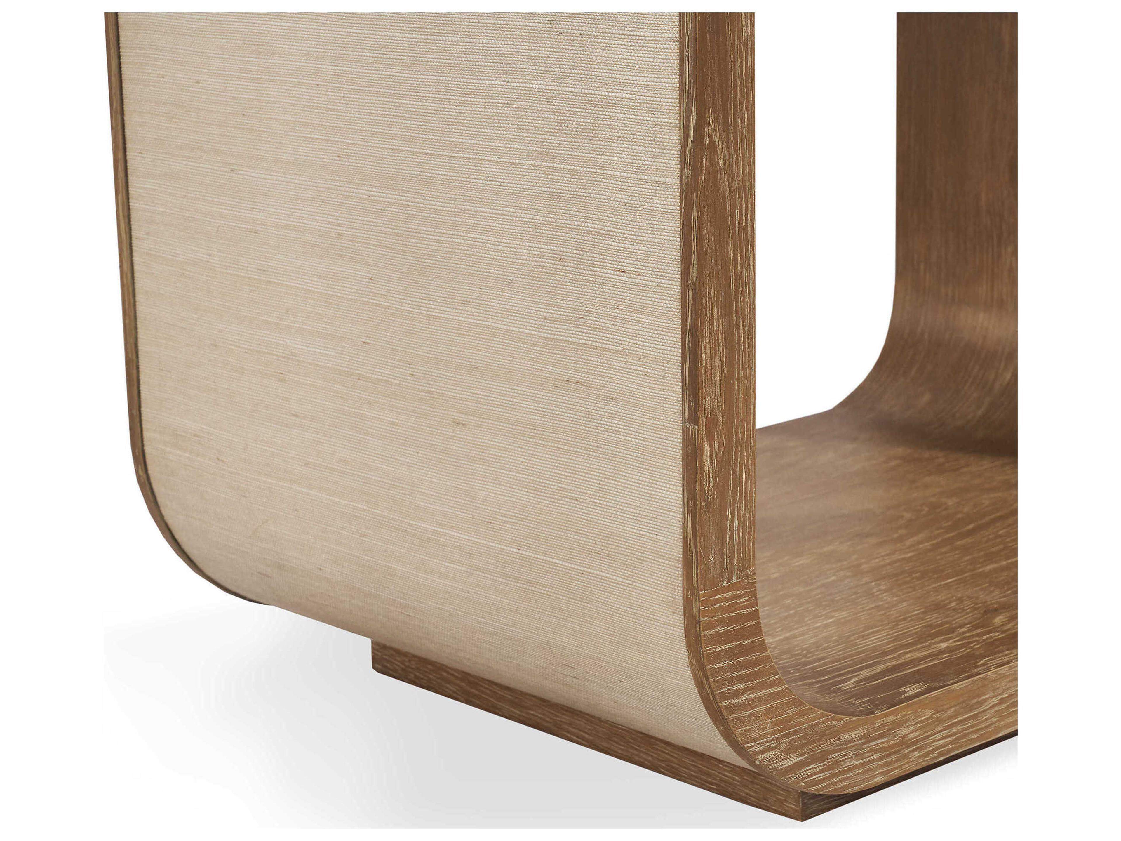 Interlude Home Mia Natural Oak Wood Nightstand