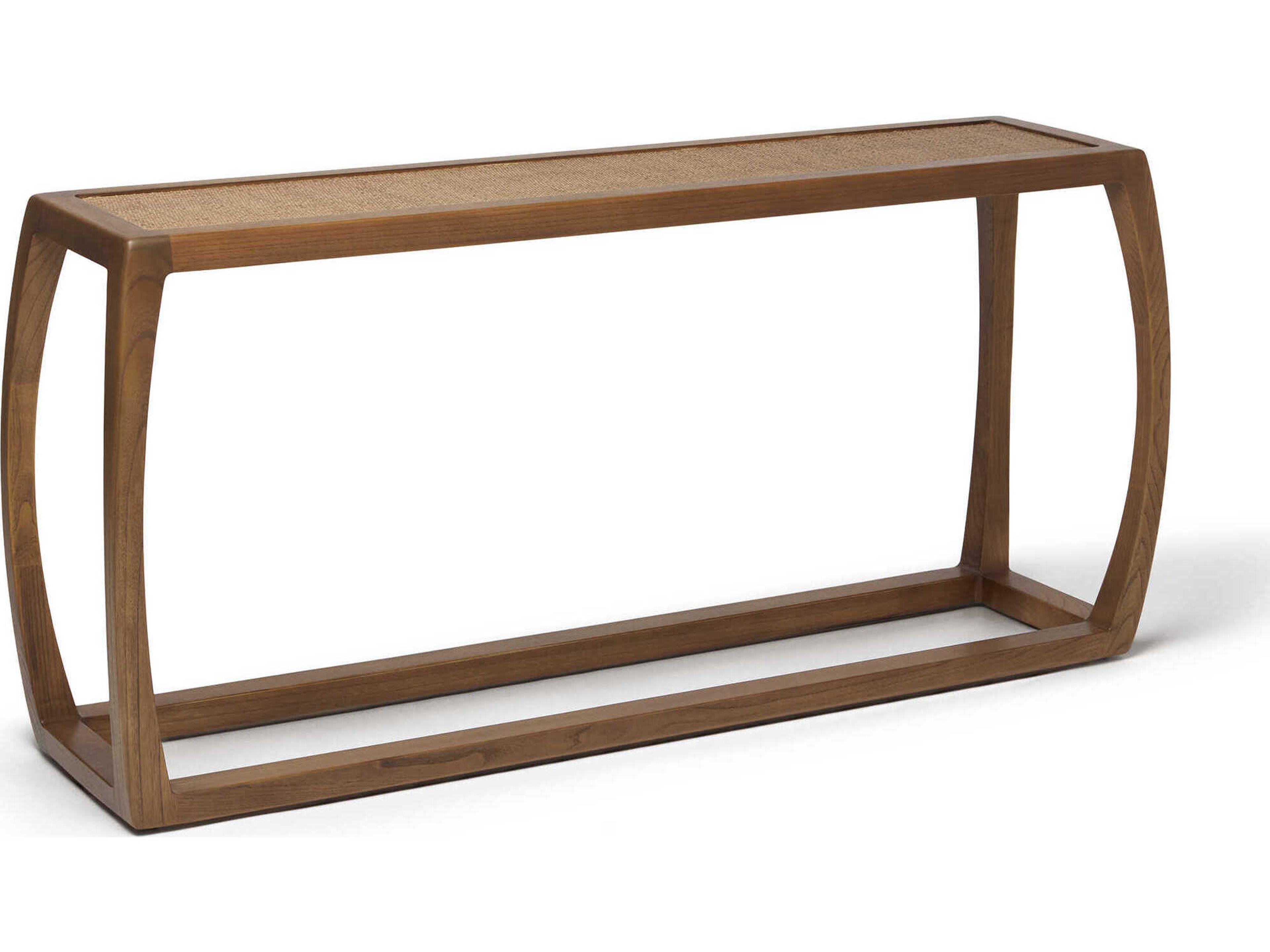Wandsworth Rectangular Wood Pecan Console Table