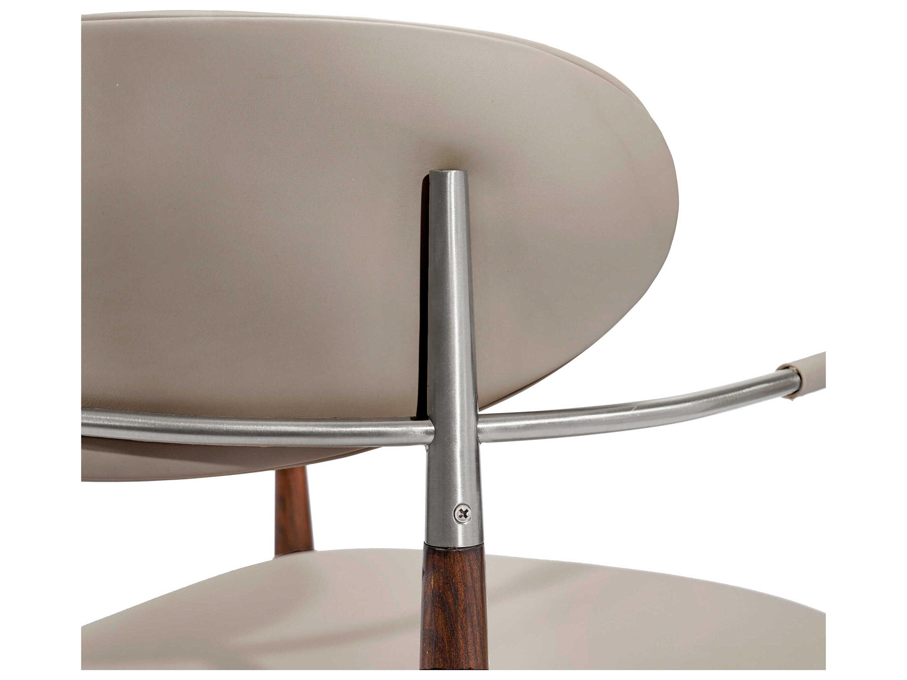 Interlude Home Cidra Walnut Wood Brown Arm Dining Chair