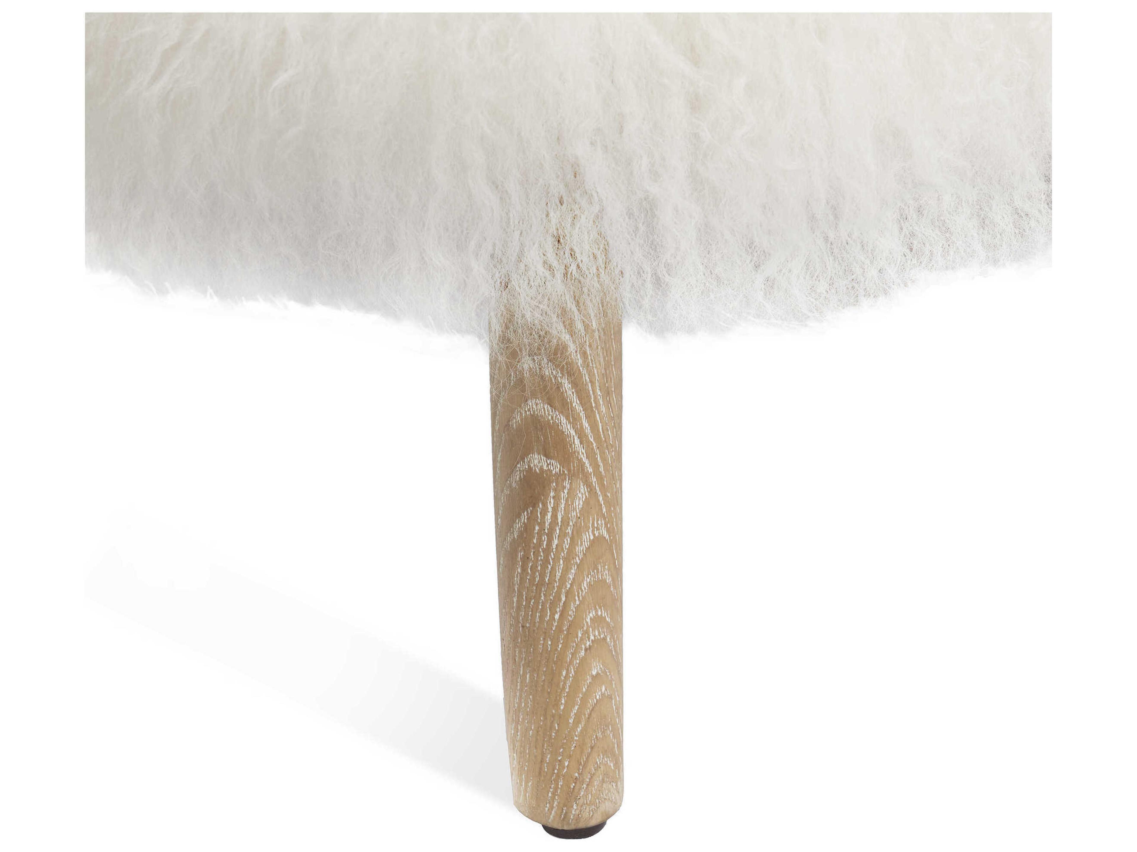 Interlude Home Ilaria Fur Brown Accent Chair