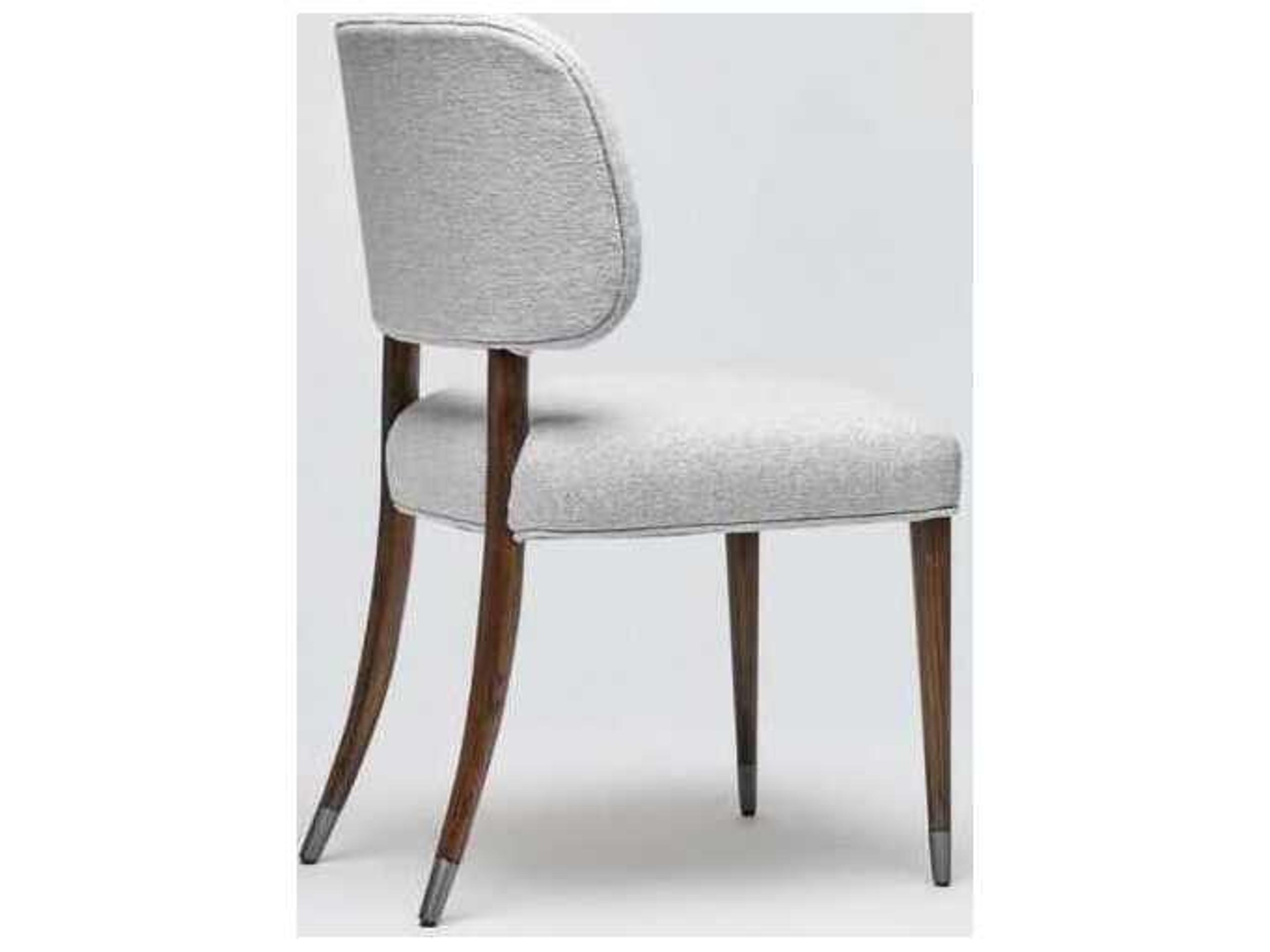 Interlude Home Serafina Gray Upholstered Armless Dining Chair