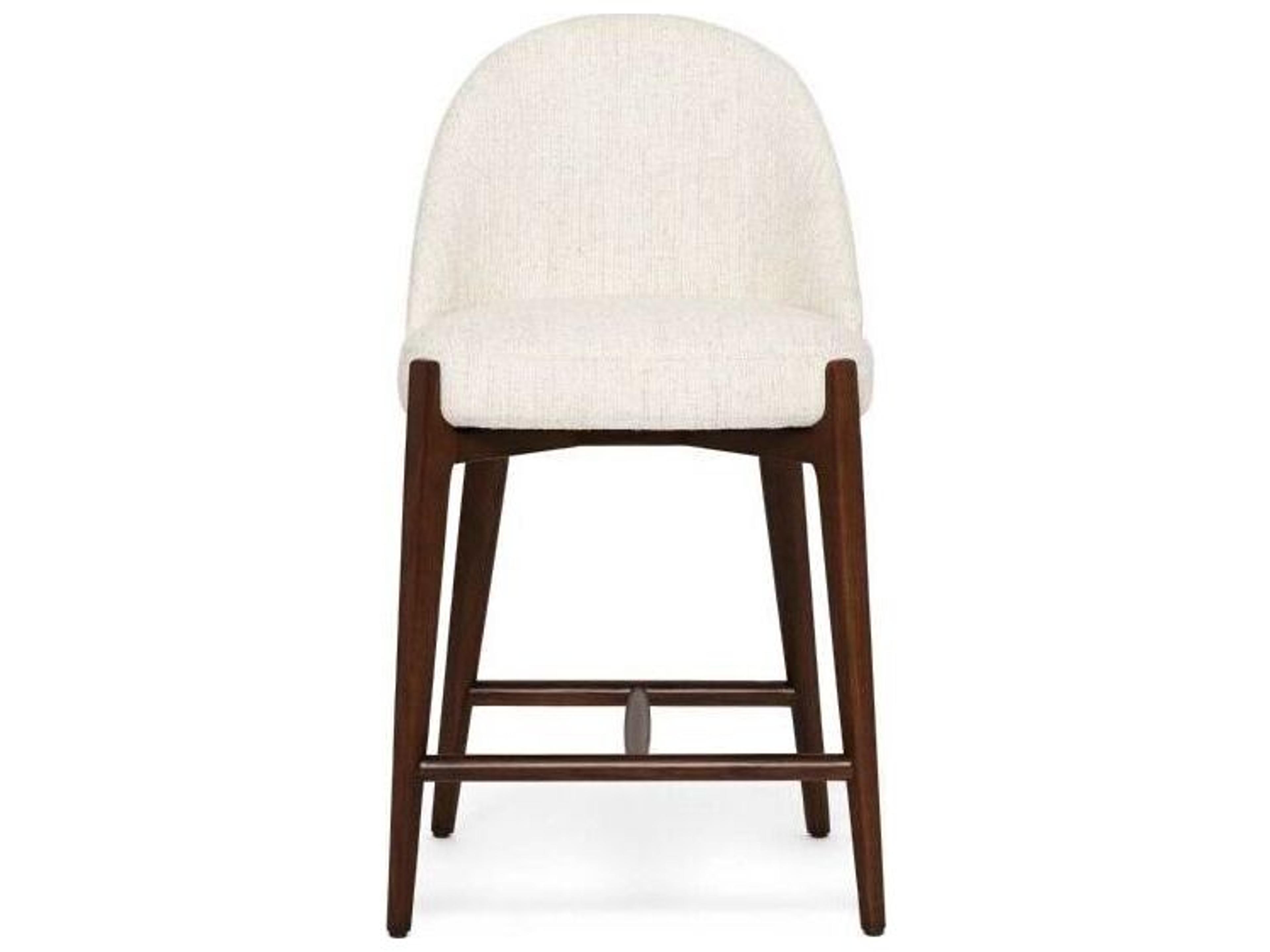 Interlude Home Oakley Toffee Desert Dune Upholstered Ash Wood Counter Stool
