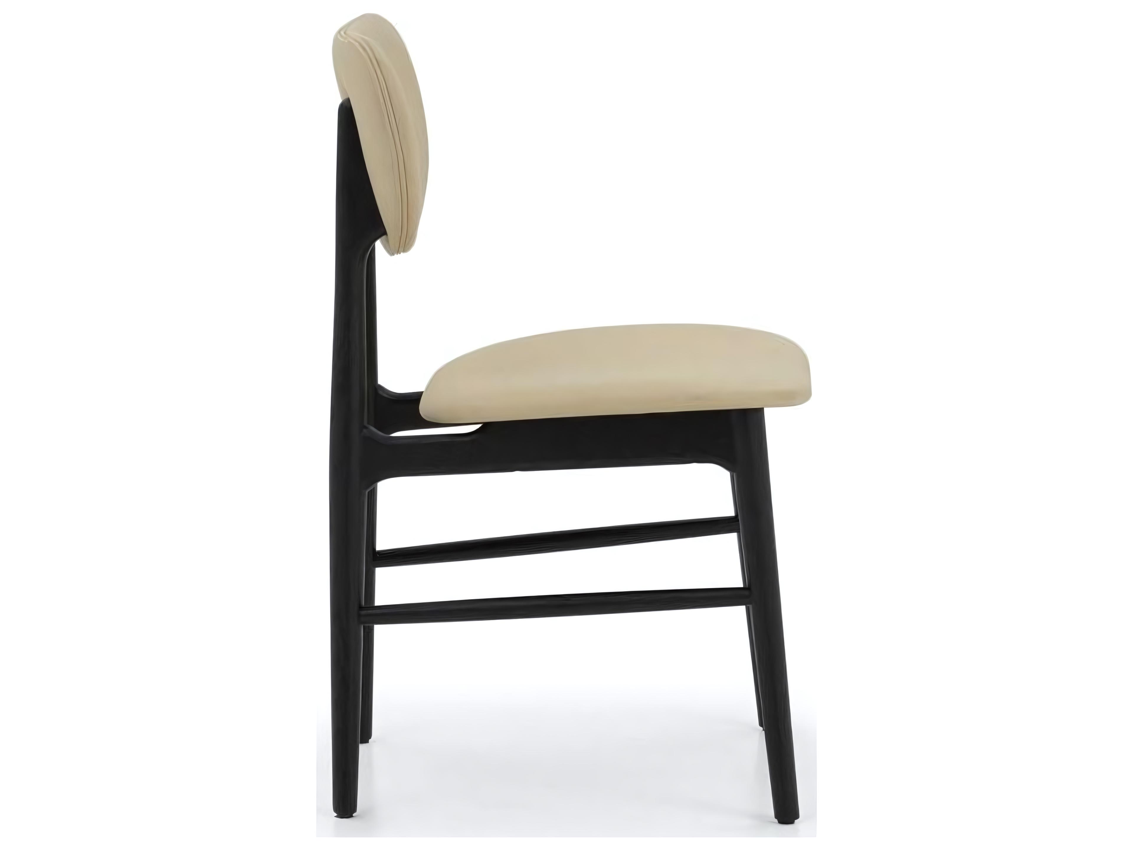 Interlude Stella Dining Chair in Matte Black