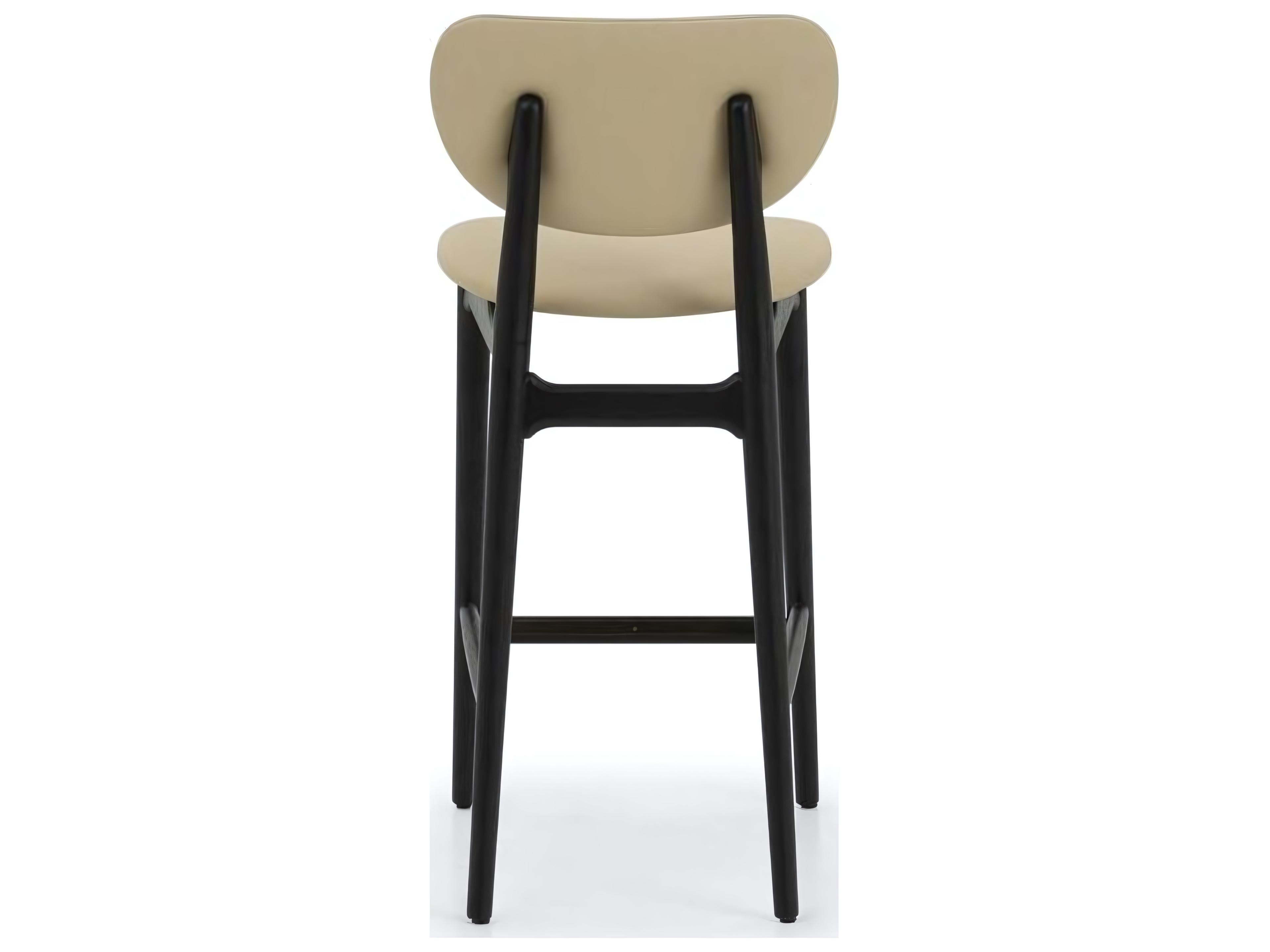 Interlude Home Stella Counter Stool in Matte Black