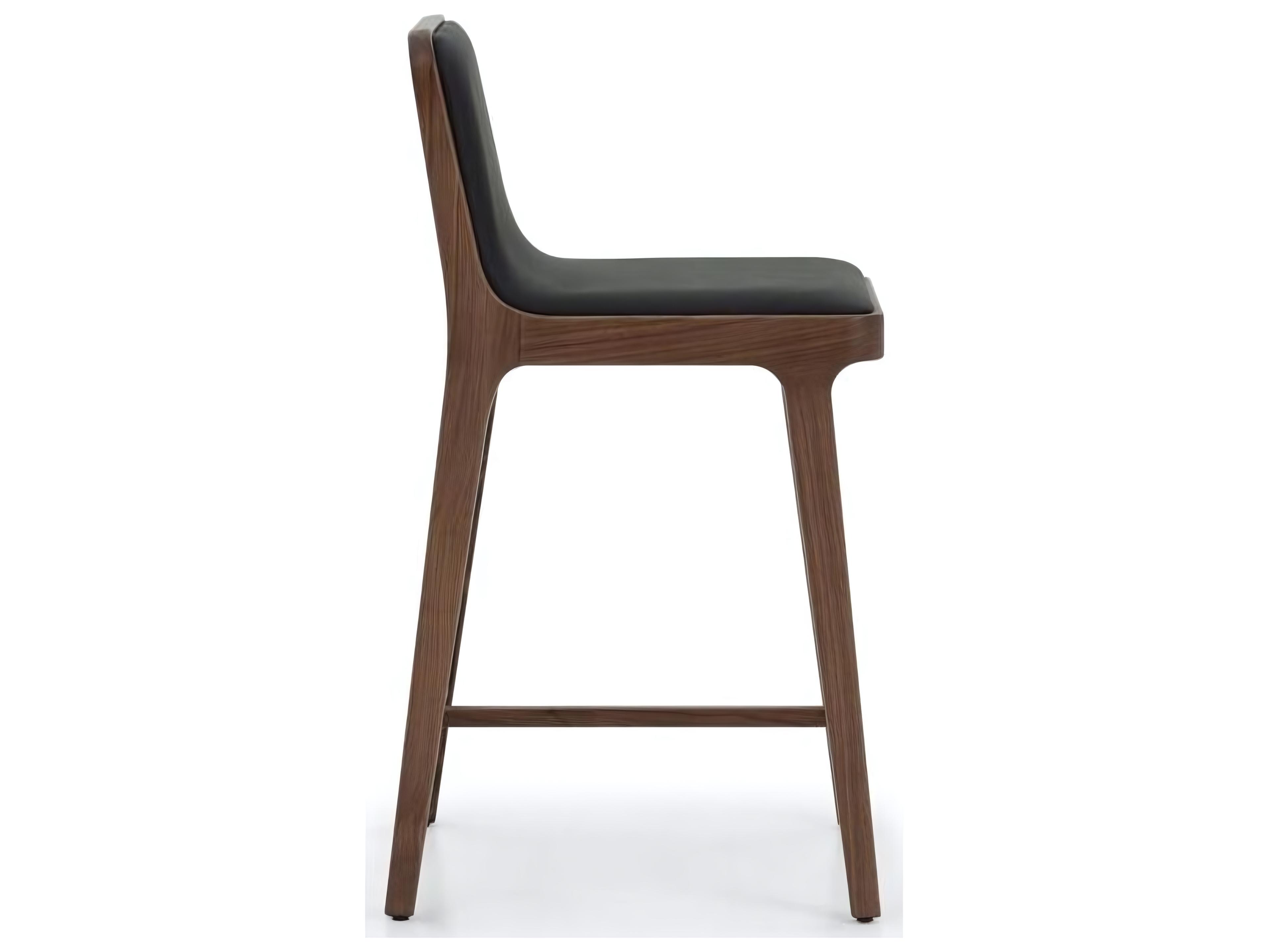 Interlude Home Florent Counter Stool in Walnut