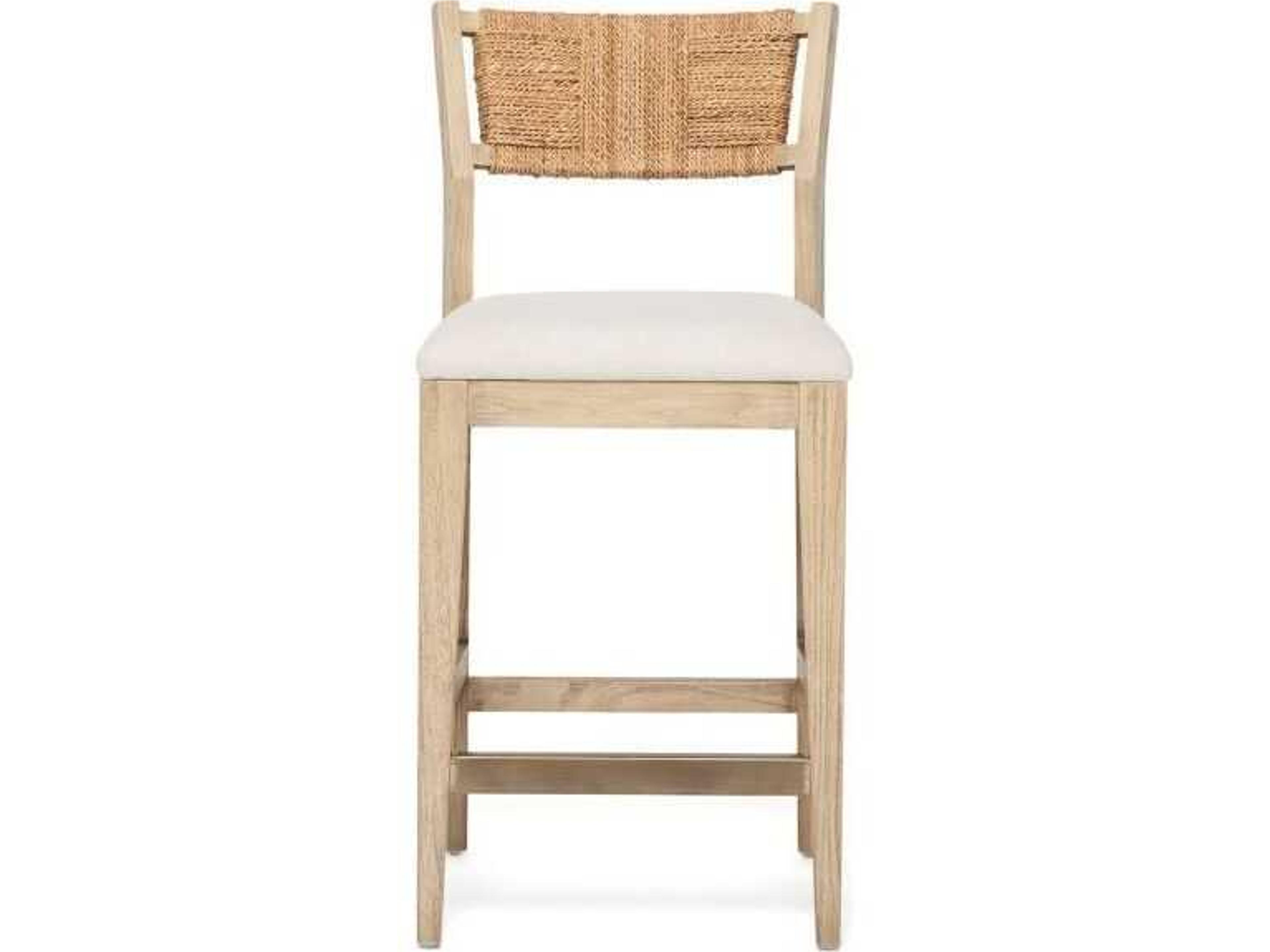 Interlude Home Colony Upholstered Sungkai Wood Counter Stool