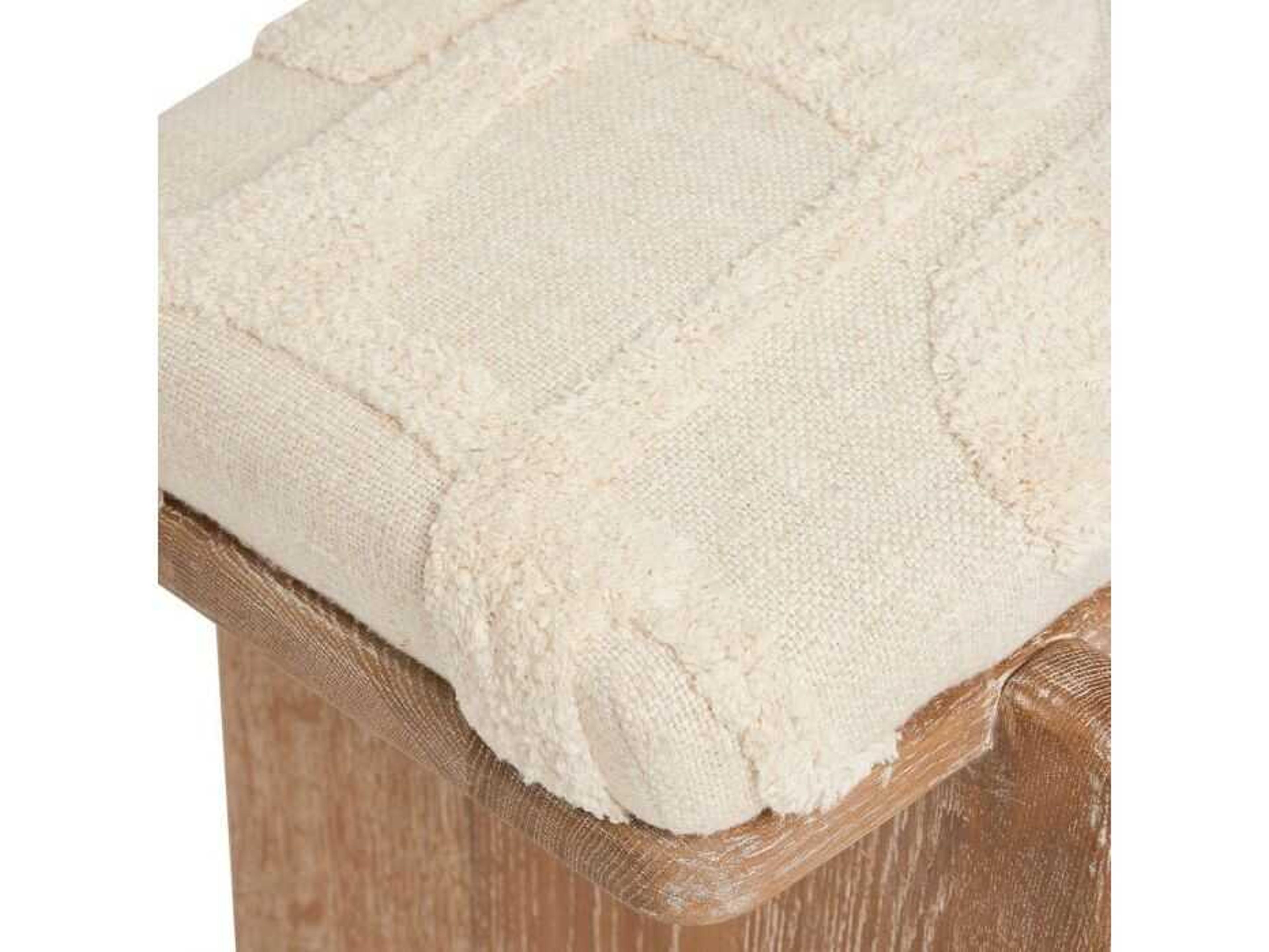 Interlude Home Collier Autumn Brown Terrain Beige Upholstered Accent Bench