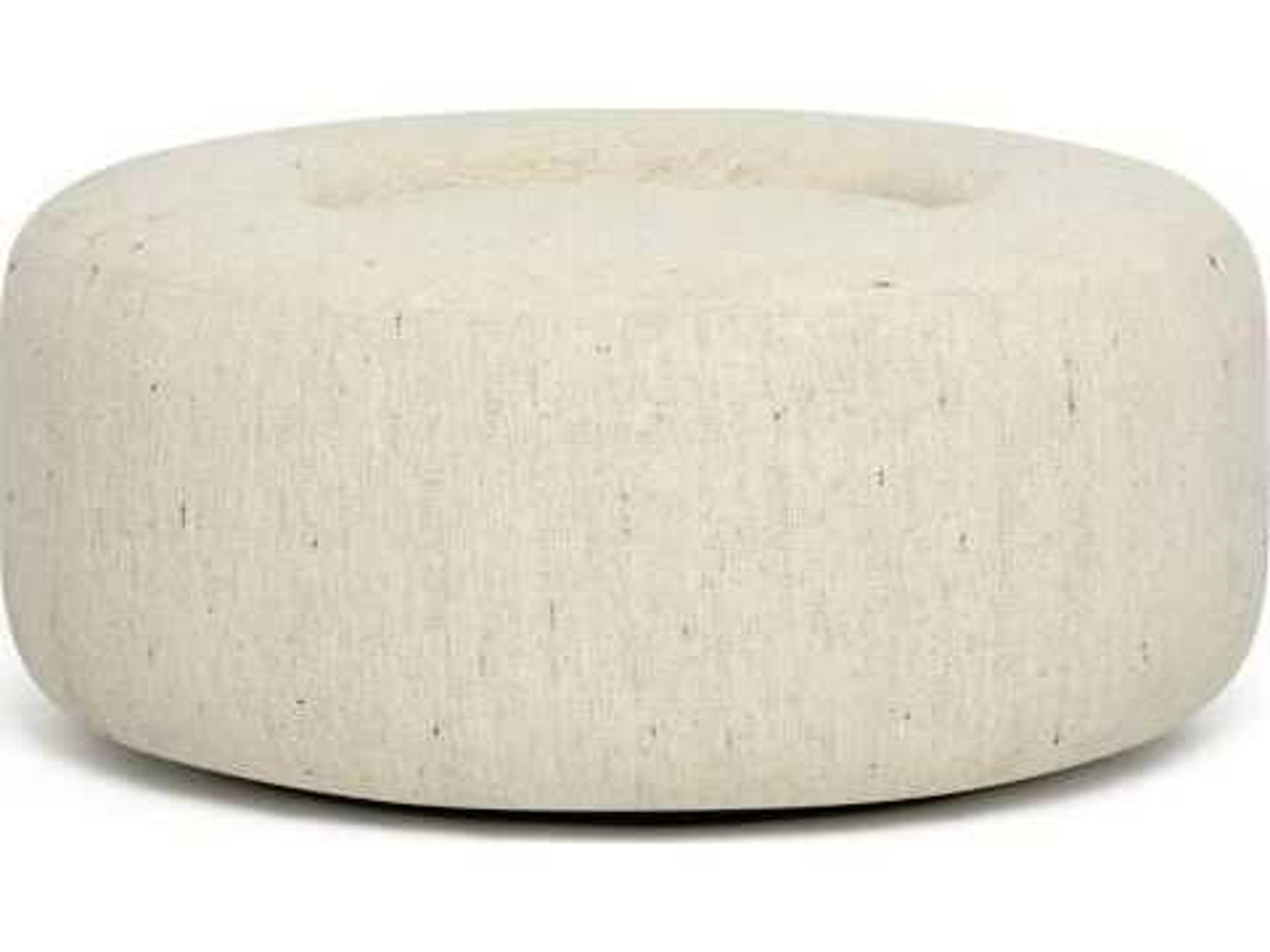Interlude Home Amelia Coast Autumn Brown Beige Upholstered Ottoman