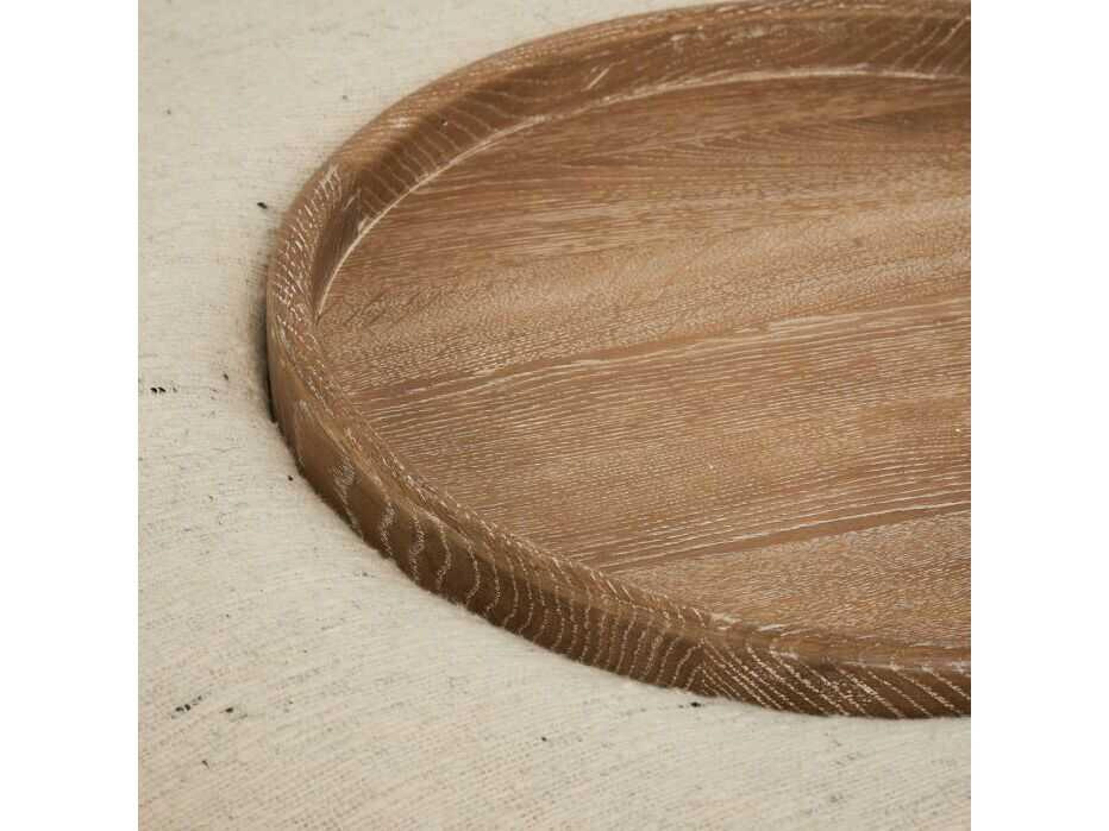 Interlude Home Amelia Coast Autumn Brown Beige Upholstered Ottoman