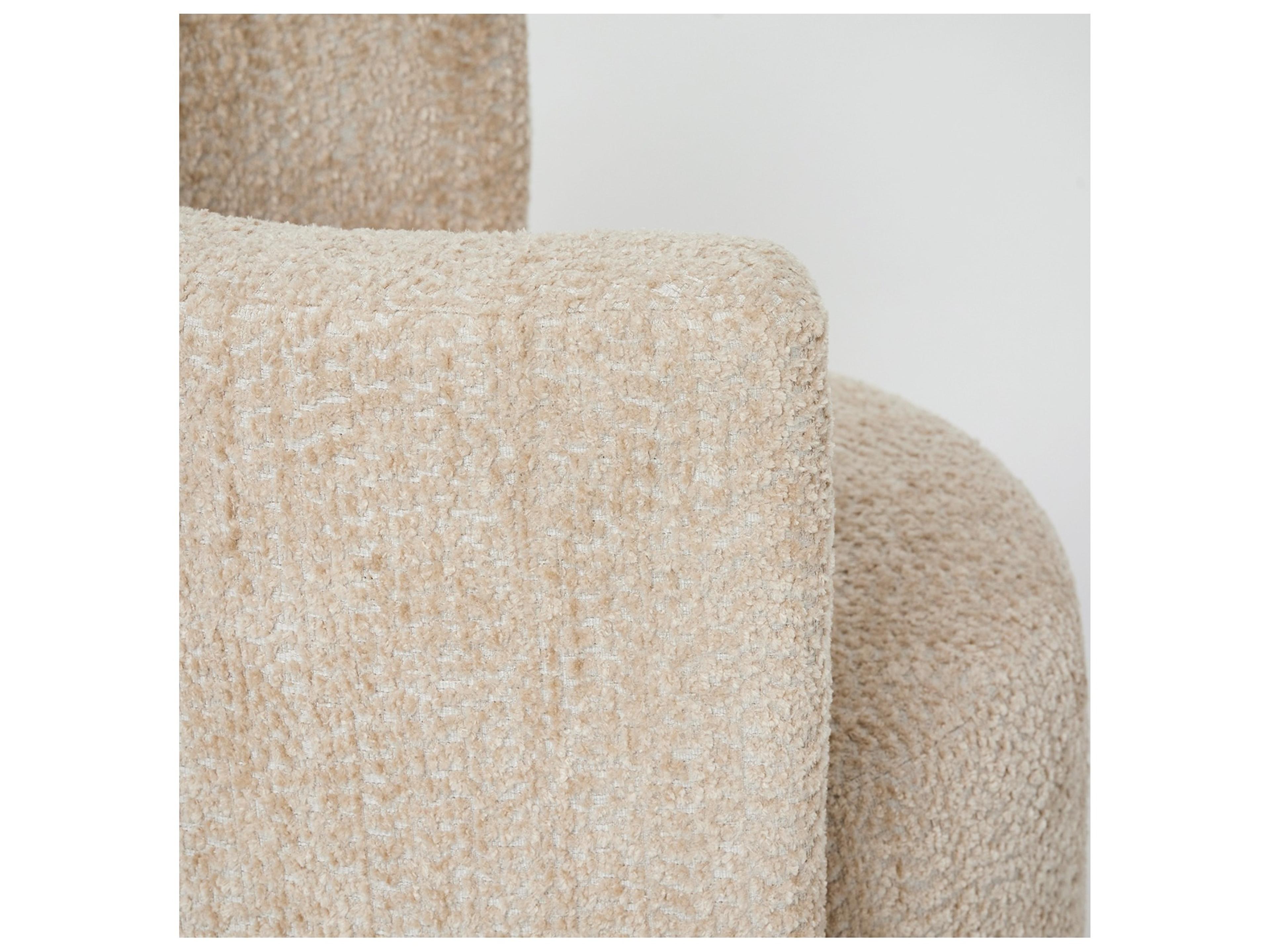 Interlude Home Willa Swivel Beige Accent Chair