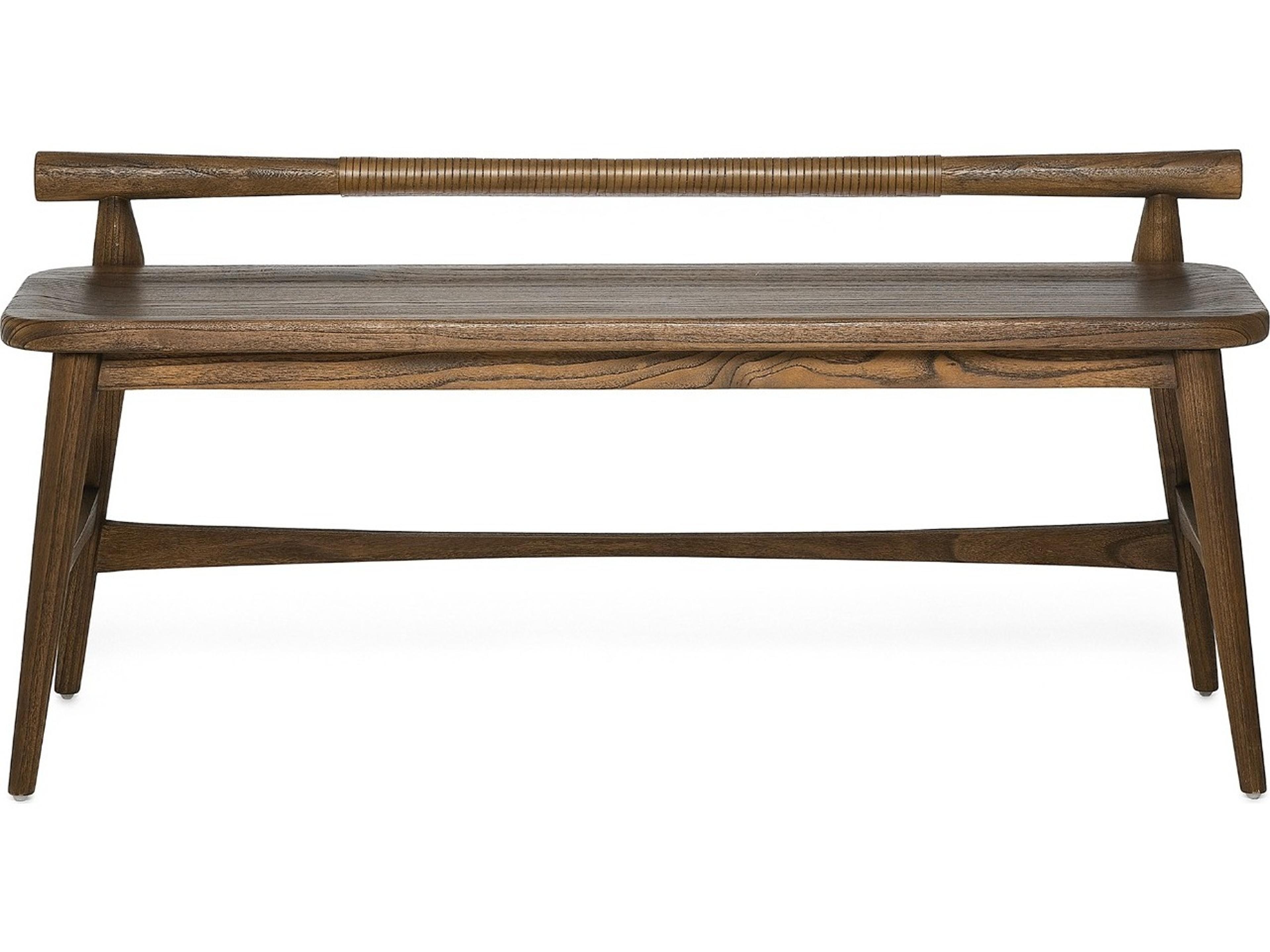 Interlude Home Madeira Toffee Brown Accent Bench