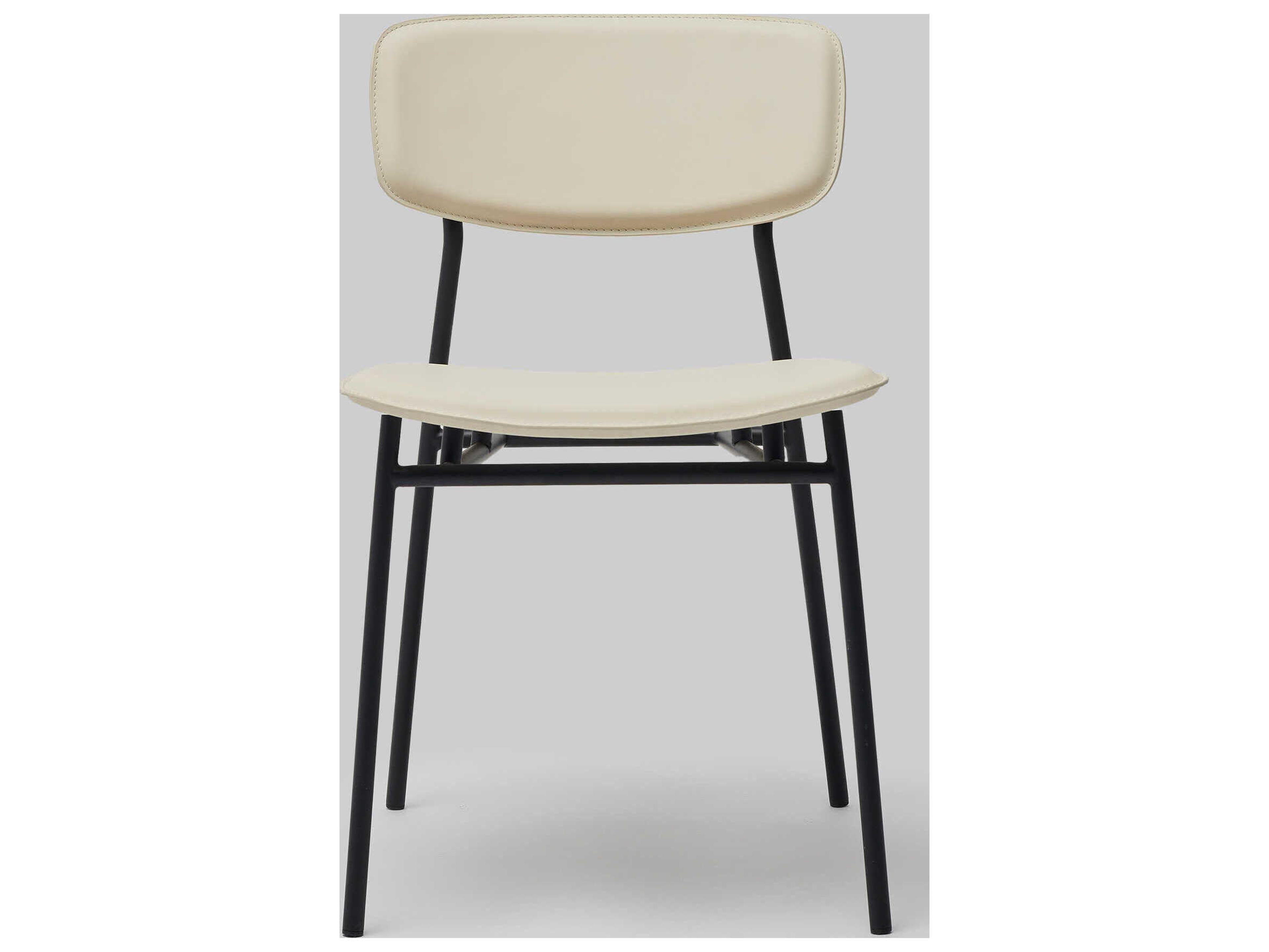 Interlude Home Albert Beige Leather Arm Dining Chair