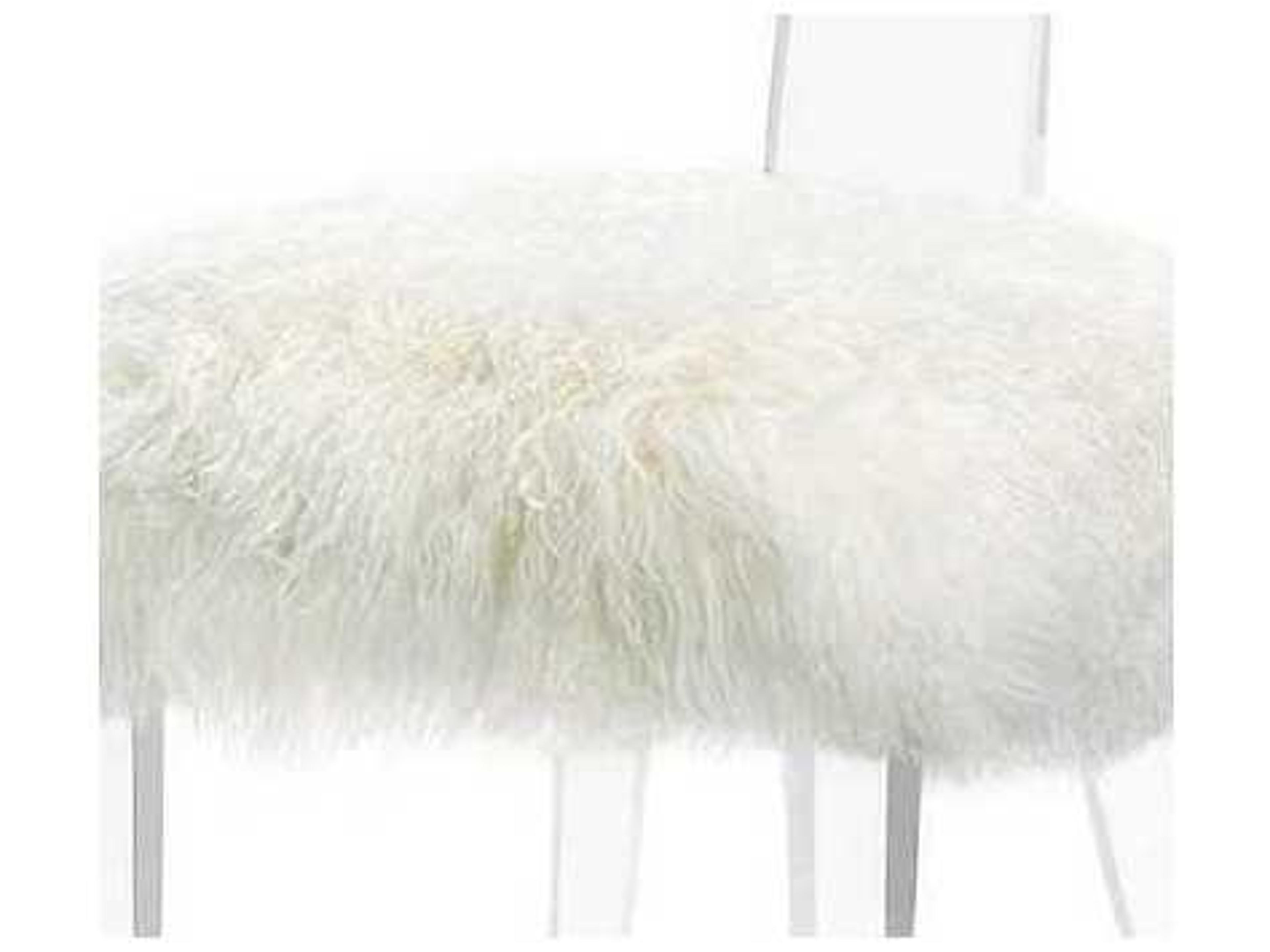 Interlude Home Tristan Clear Leather Accent Chair