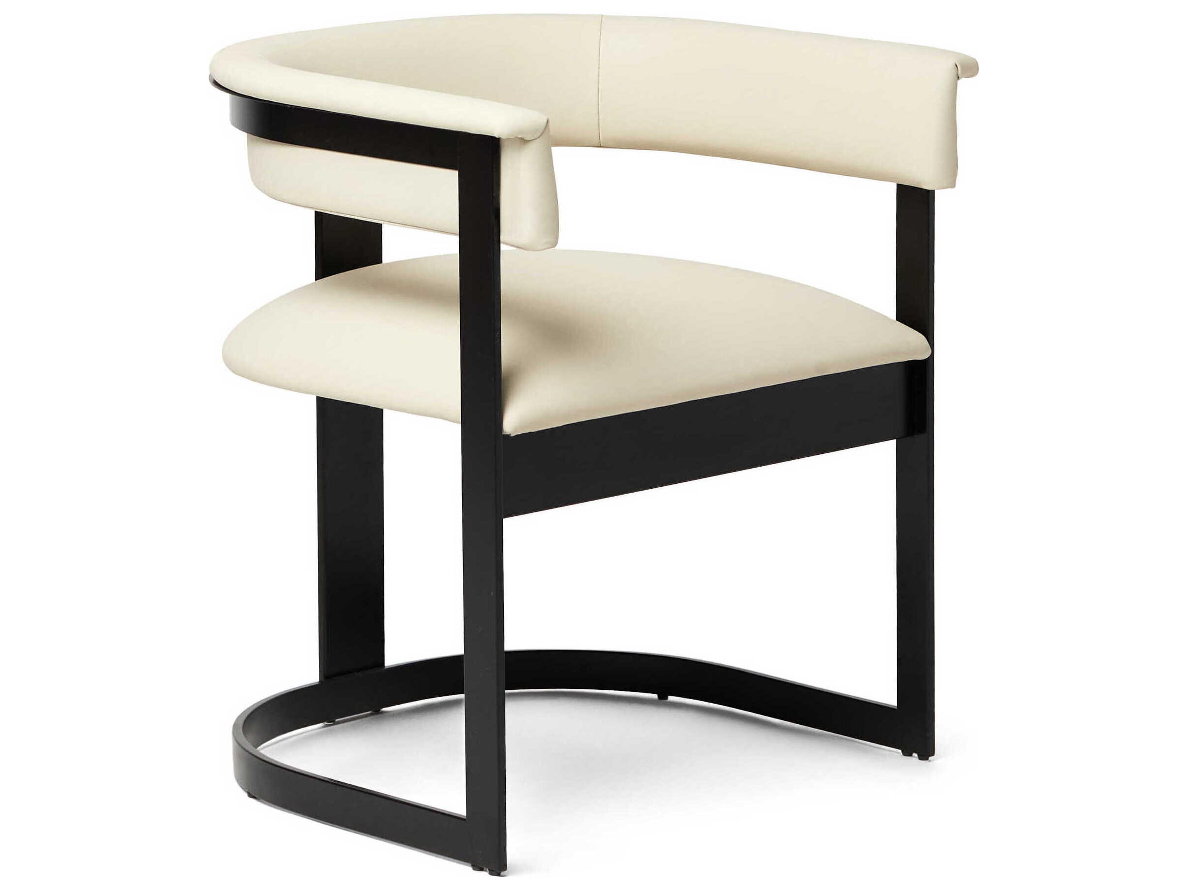 Darcy Black Upholstered Arm Dining Chair