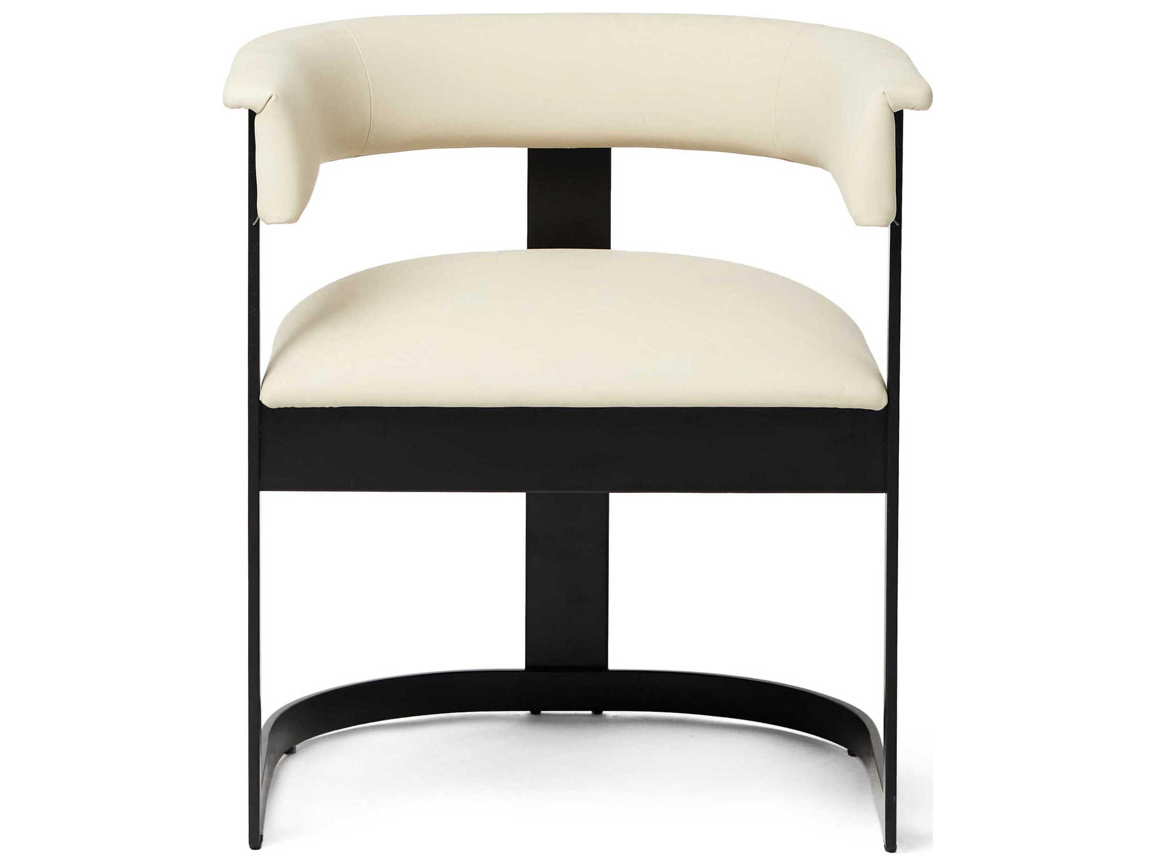 Interlude Home Darcy Black Upholstered Arm Dining Chair