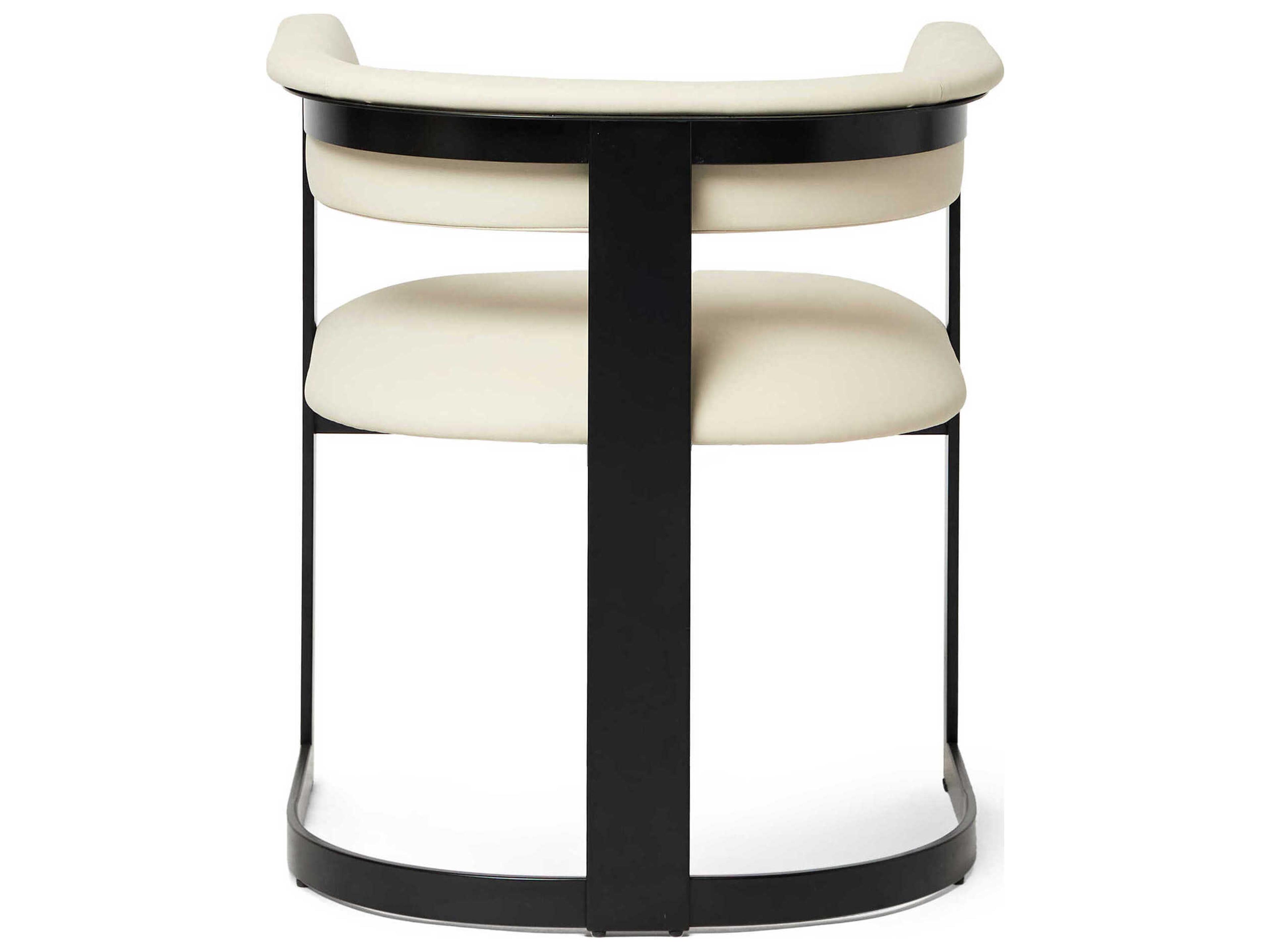 Interlude Home Darcy Black Upholstered Arm Dining Chair