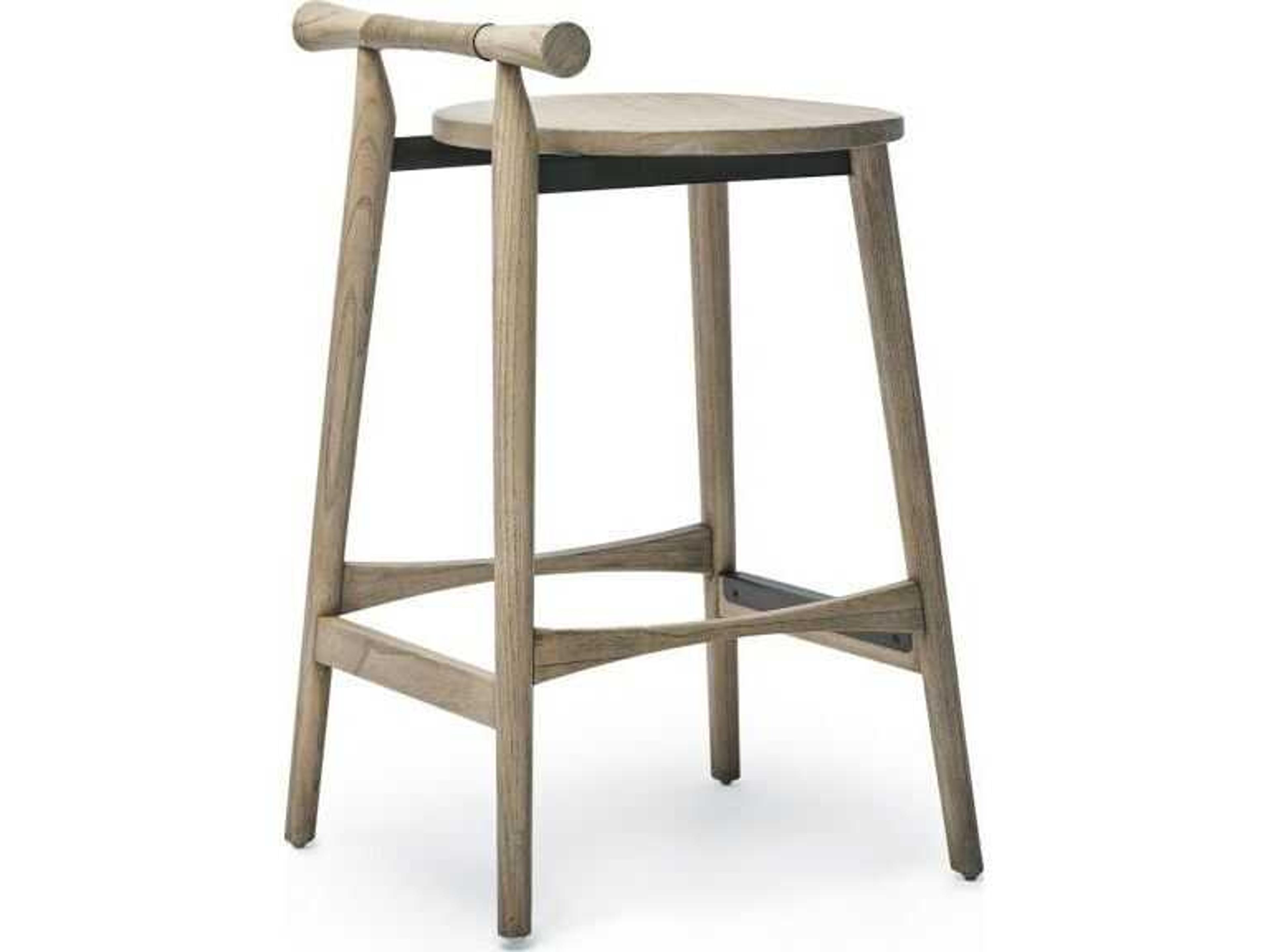 Interlude Home Madeira Sungkai Wood Counter Stool