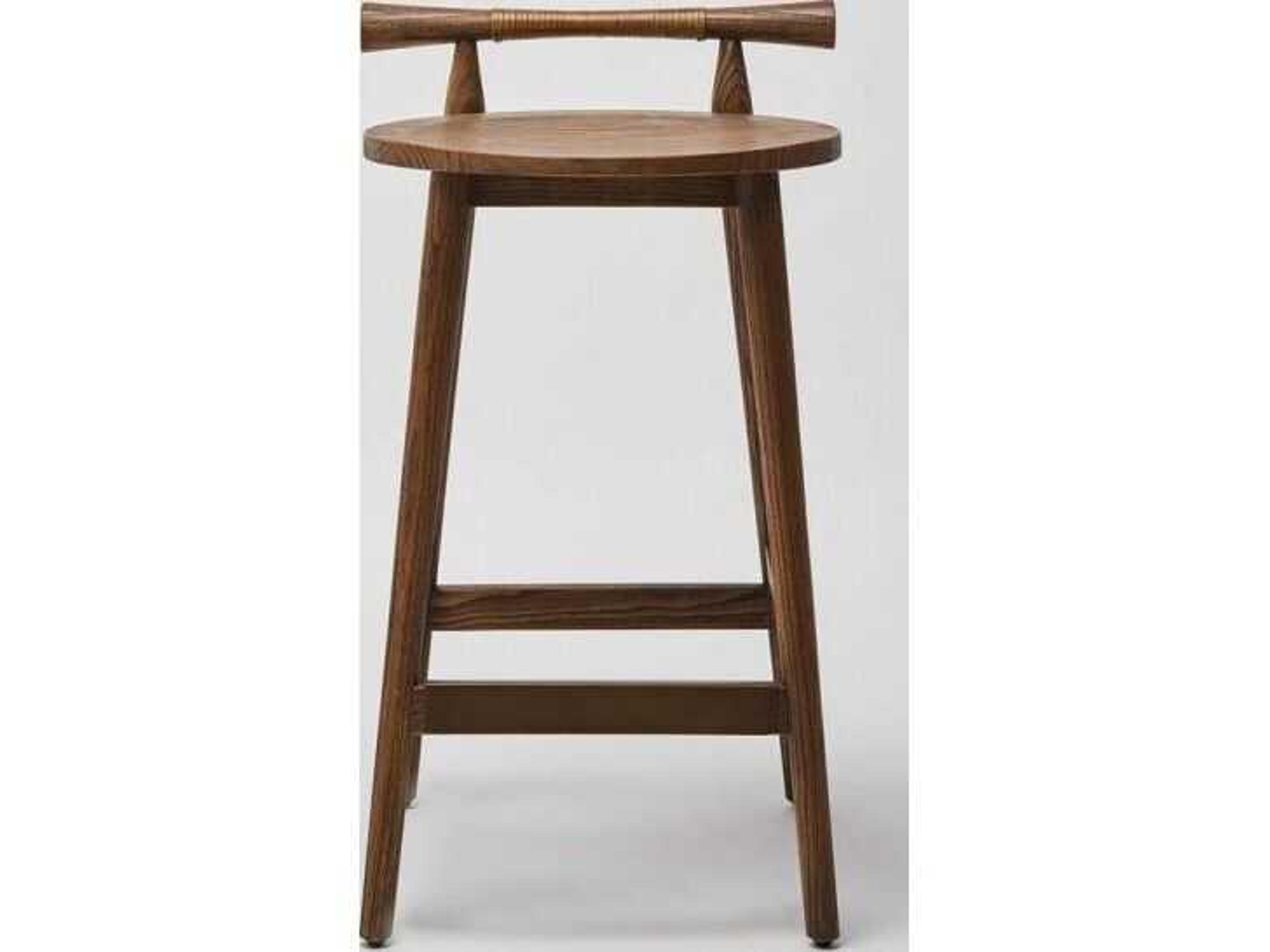 Interlude Home Madeira Sungkai Wood Counter Stool