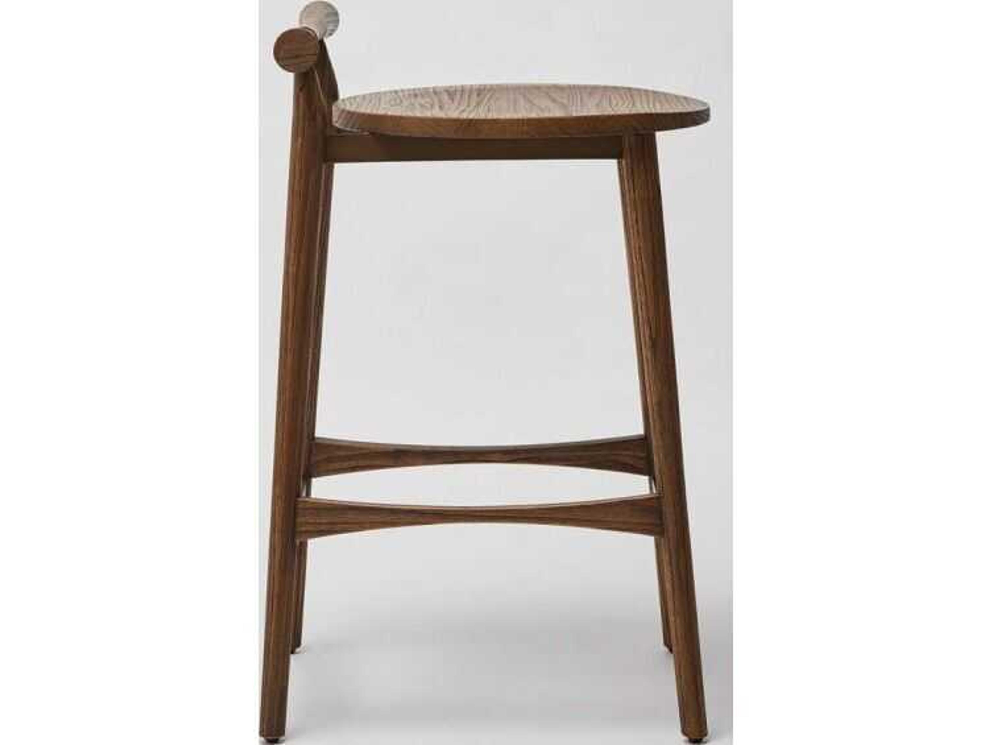 Interlude Home Madeira Sungkai Wood Counter Stool
