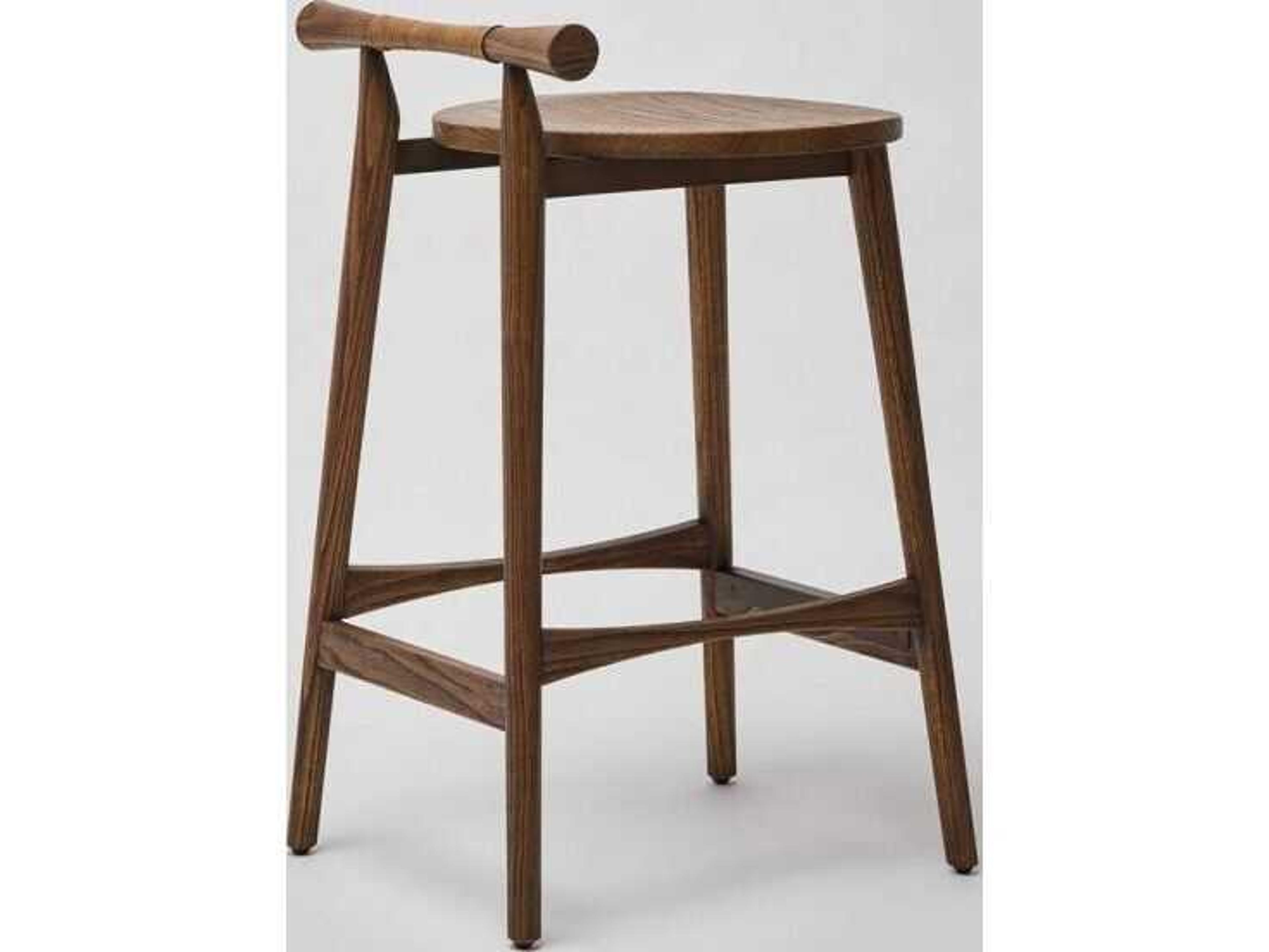 Interlude Home Madeira Sungkai Wood Counter Stool