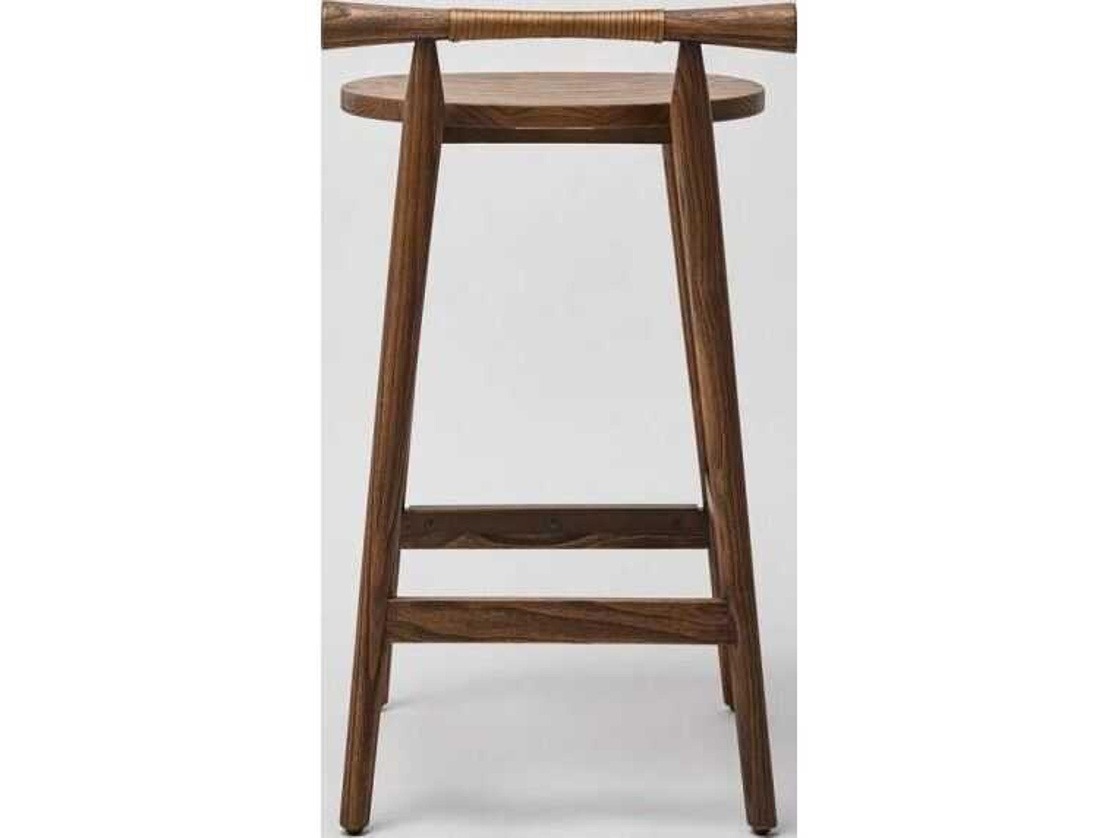 Interlude Home Madeira Sungkai Wood Counter Stool