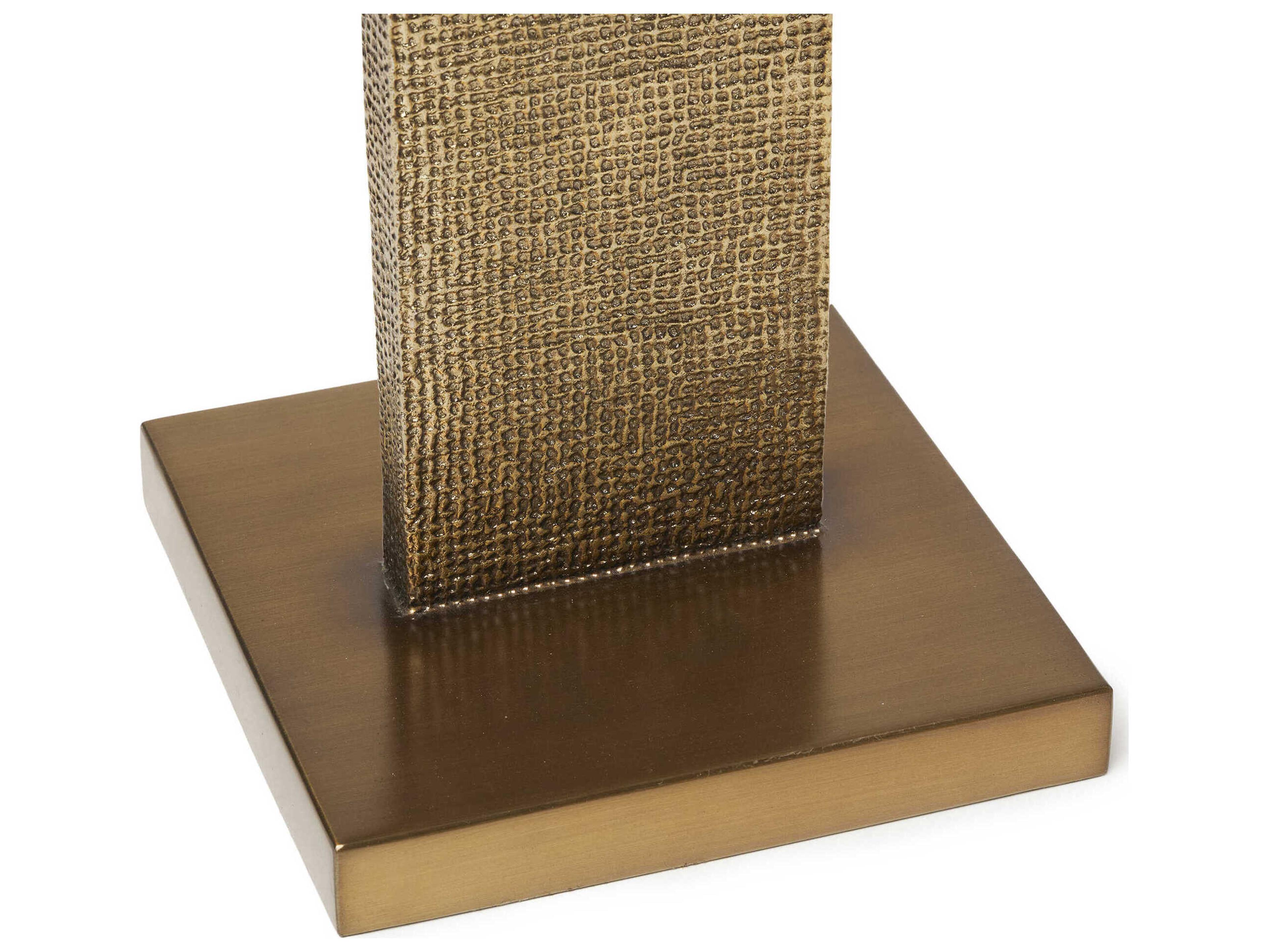 Interlude Home Greggs Square Metal Golden Bronze End Table