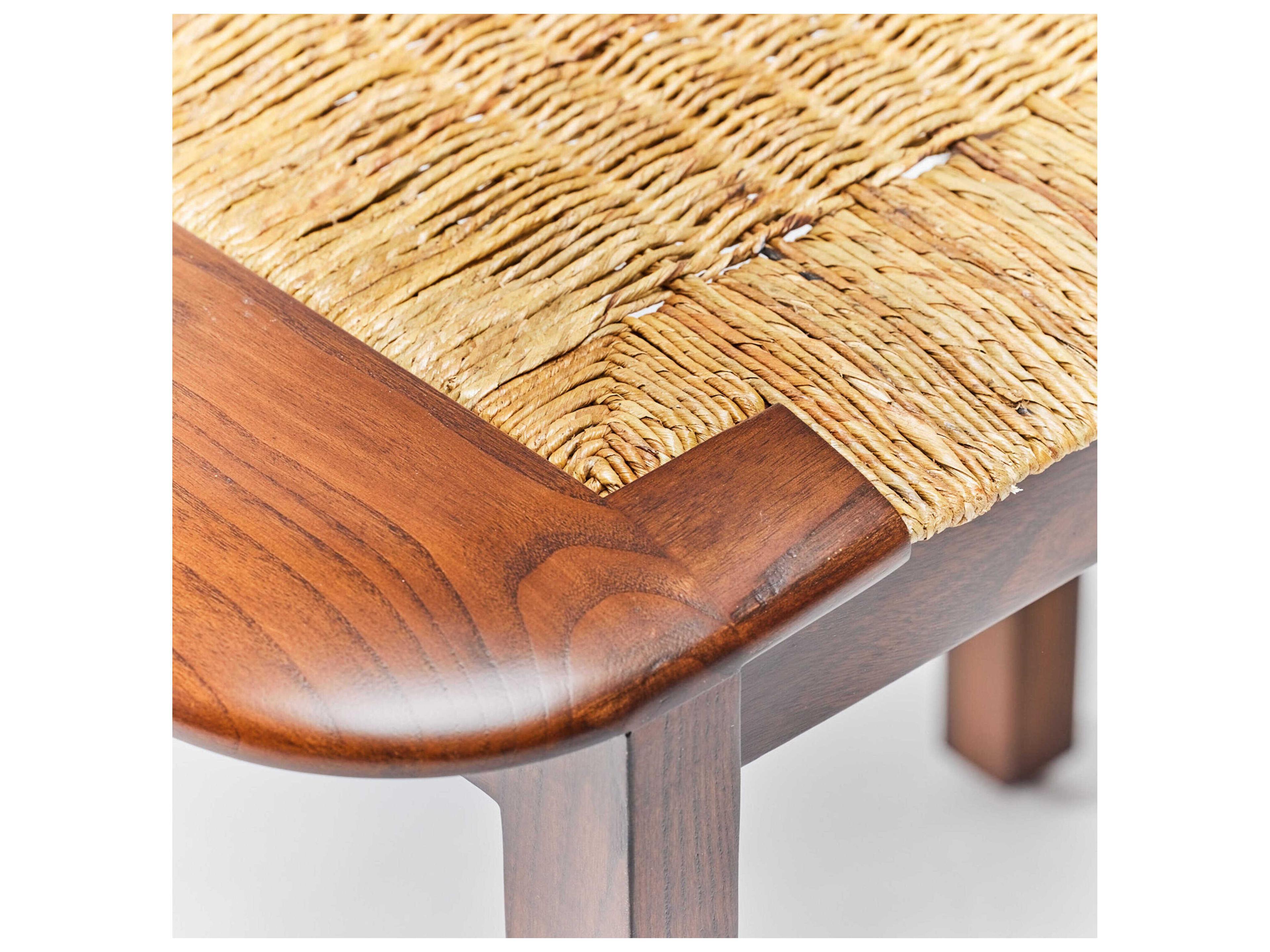 Interlude Home Juno Chestnut Natural Brown Accent Stool