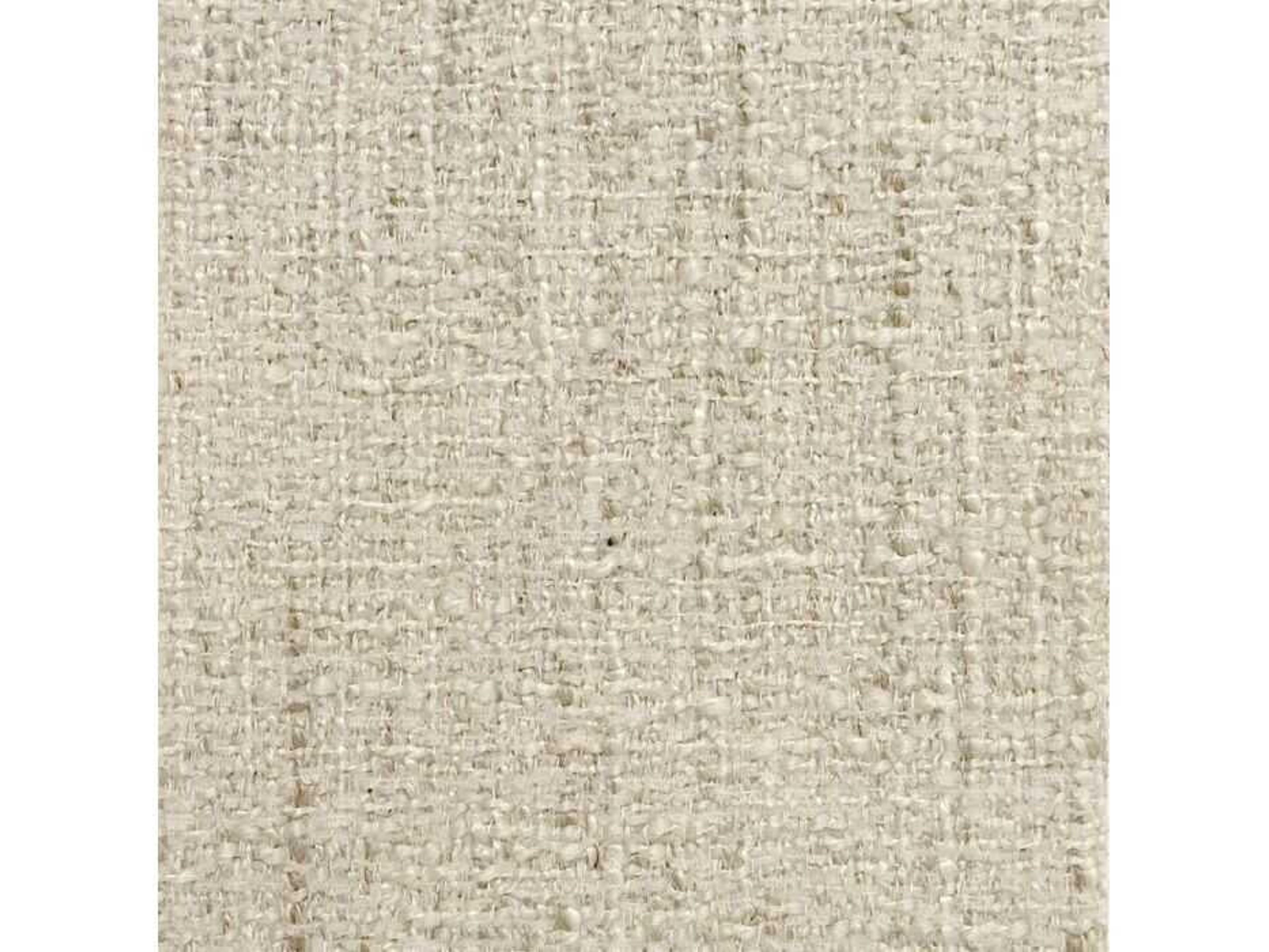 Interlude Home Bennett Clear Acrylic Aria Sand Cream Upholstered Accent Bench