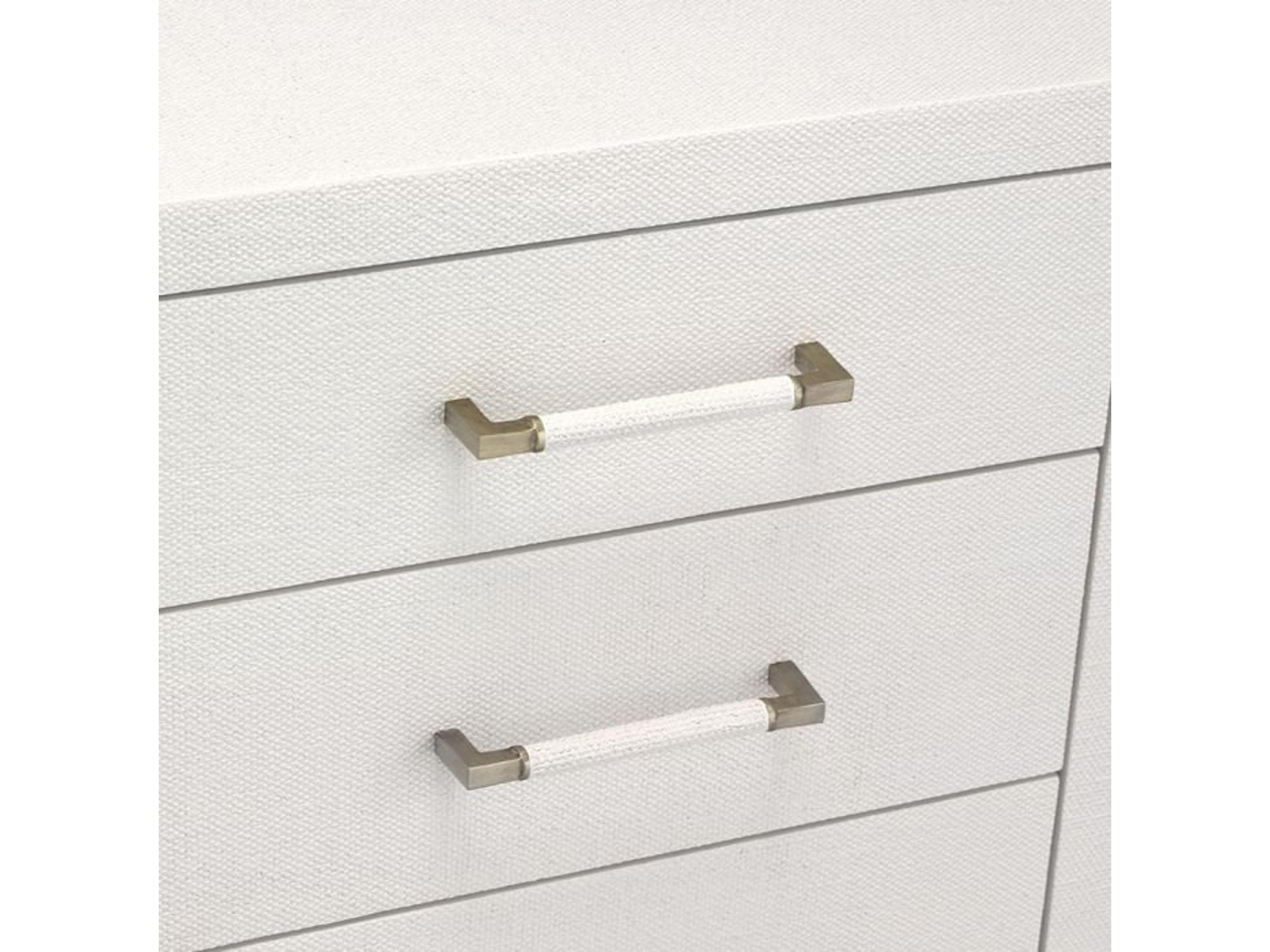 Interlude Home Natural White Champagne Silver Accent Chest