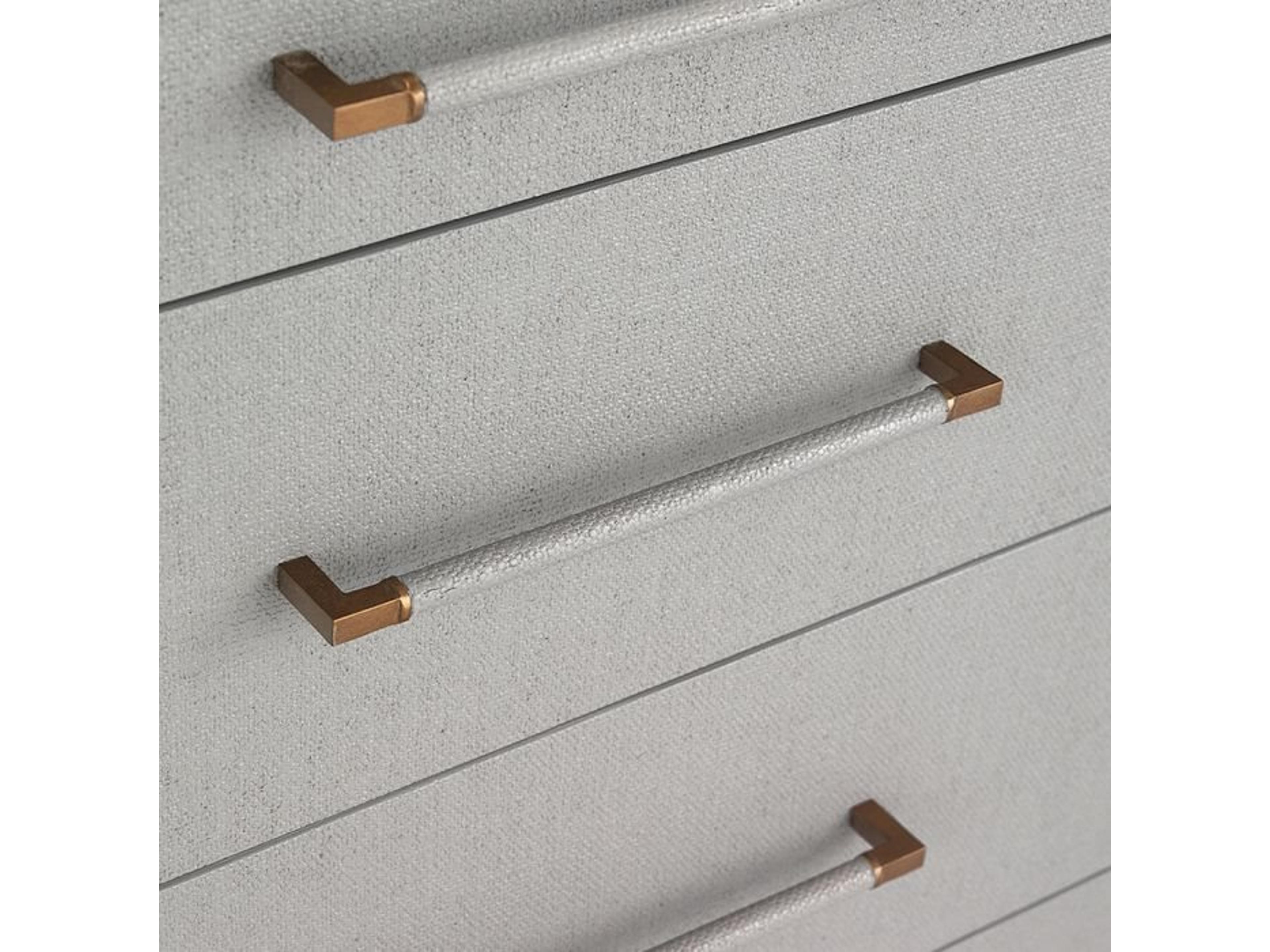 Interlude Home Taylor 8-Drawers Gray Double Dresser