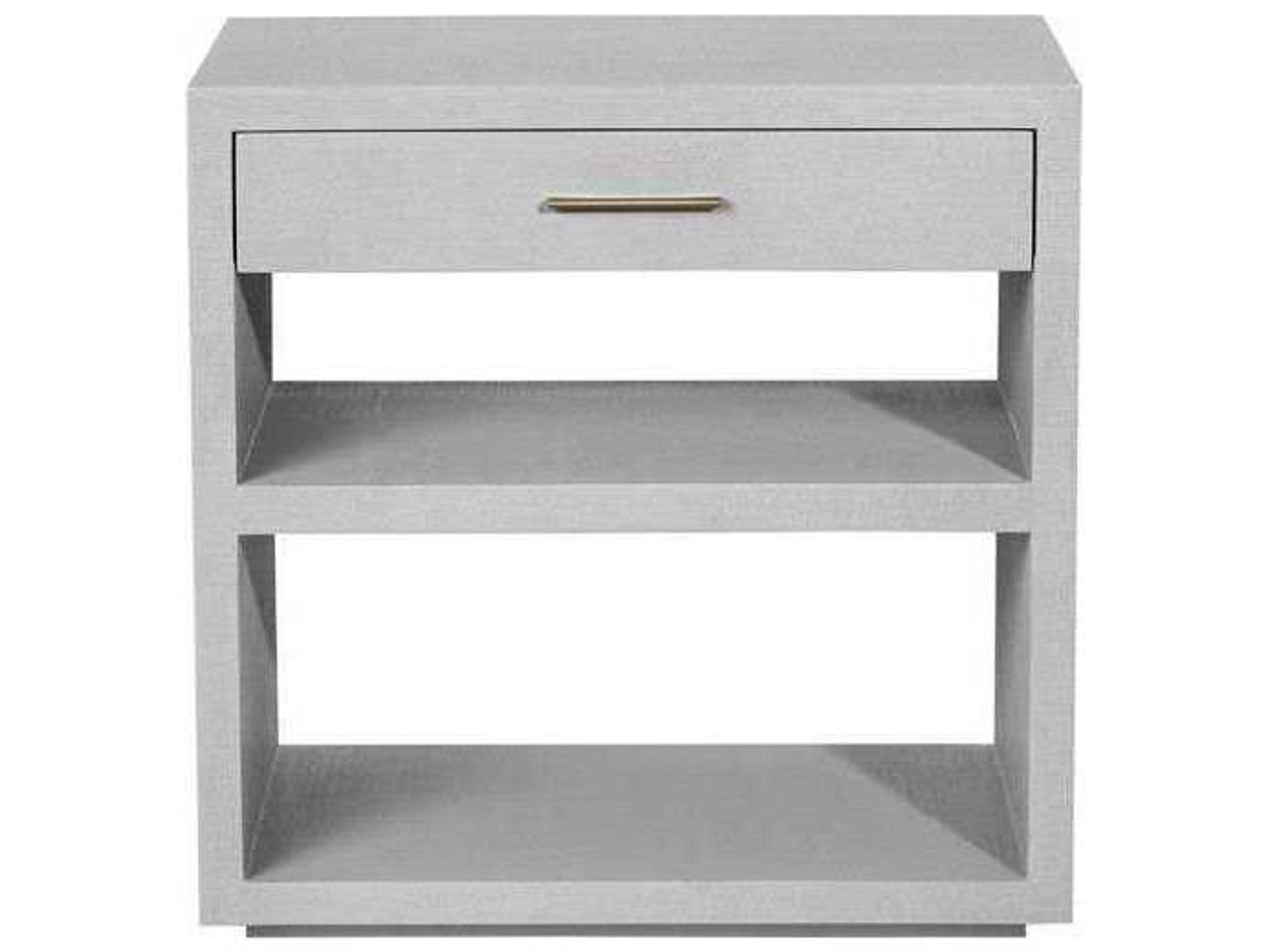 Interlude Home 1-Drawer Gray Chest Nightstand