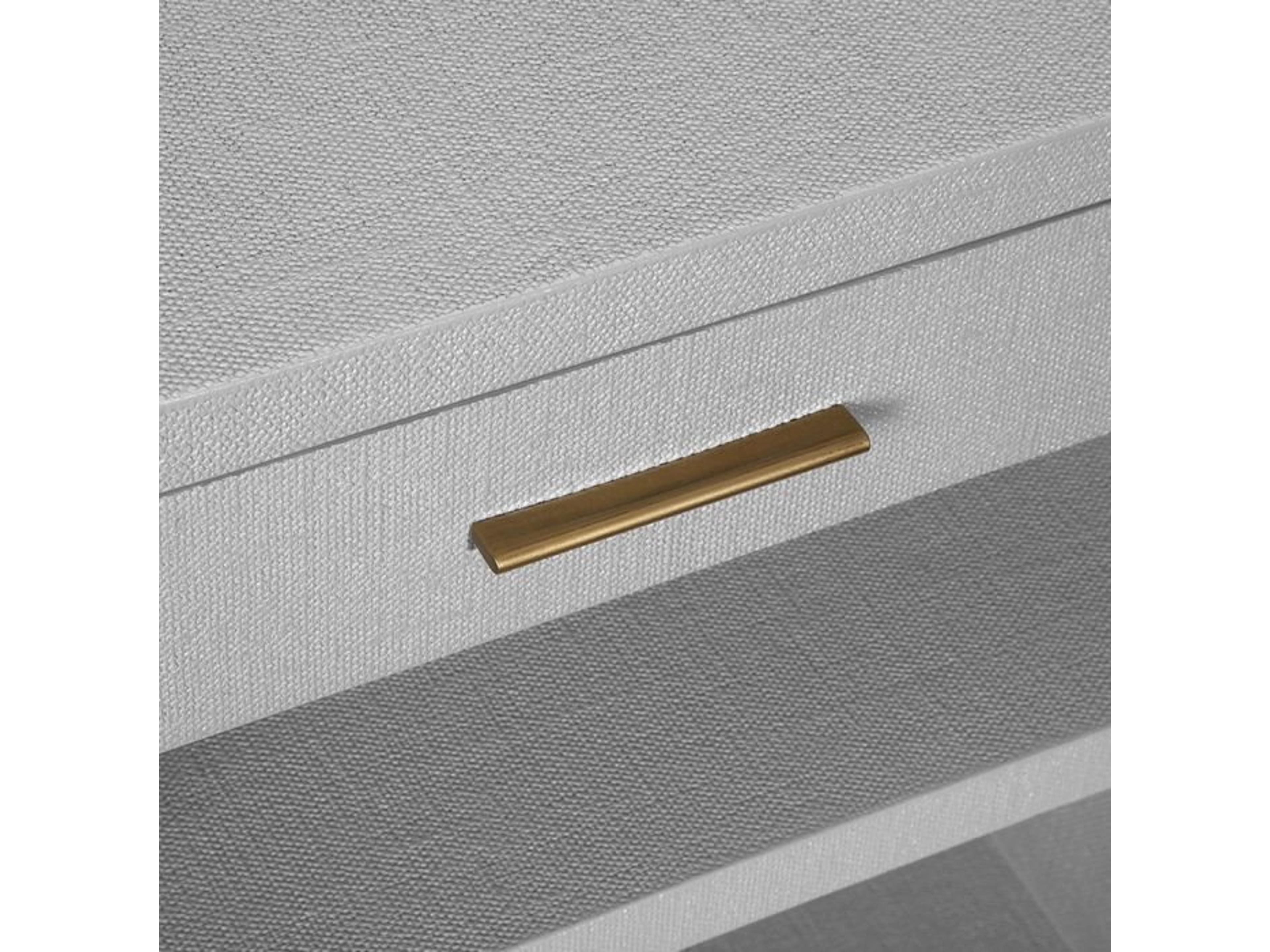 Interlude Home 1-Drawer Gray Chest Nightstand