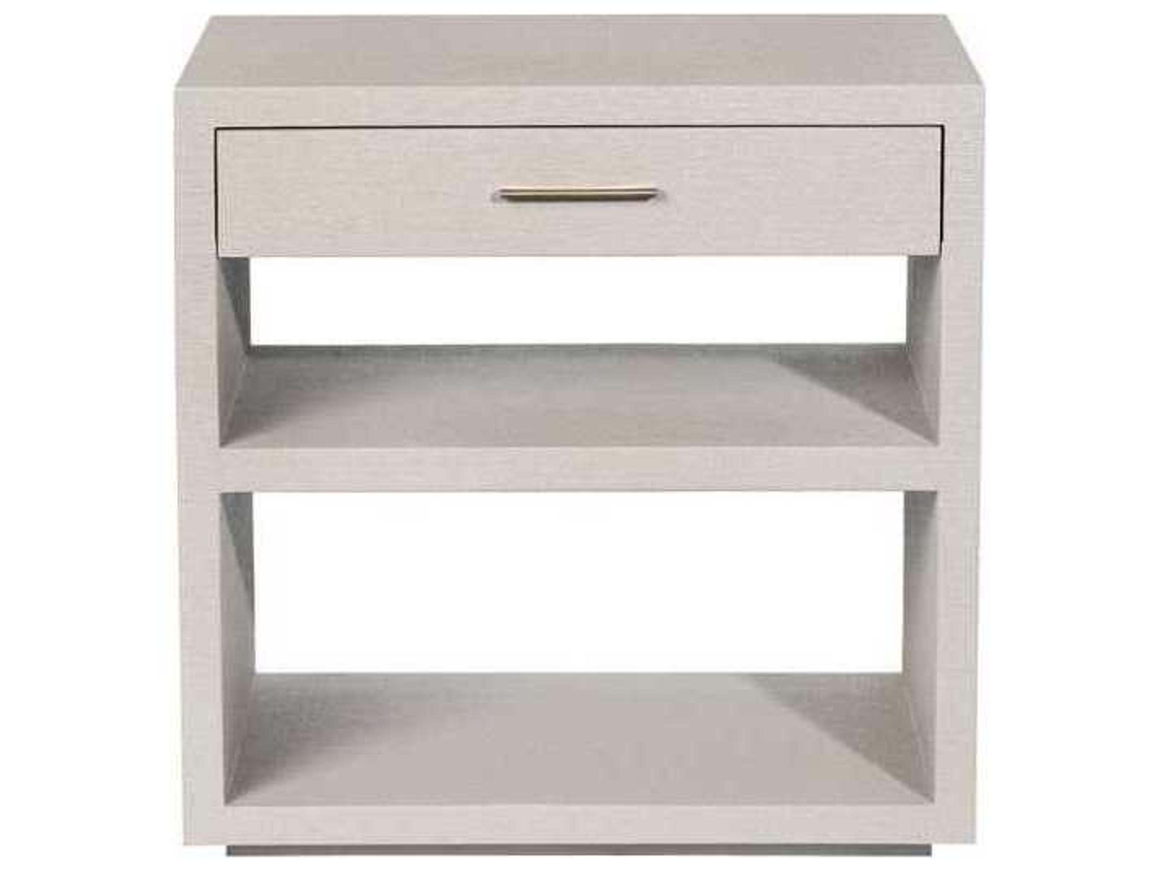 Interlude Home 1-Drawer White Chest Nightstand