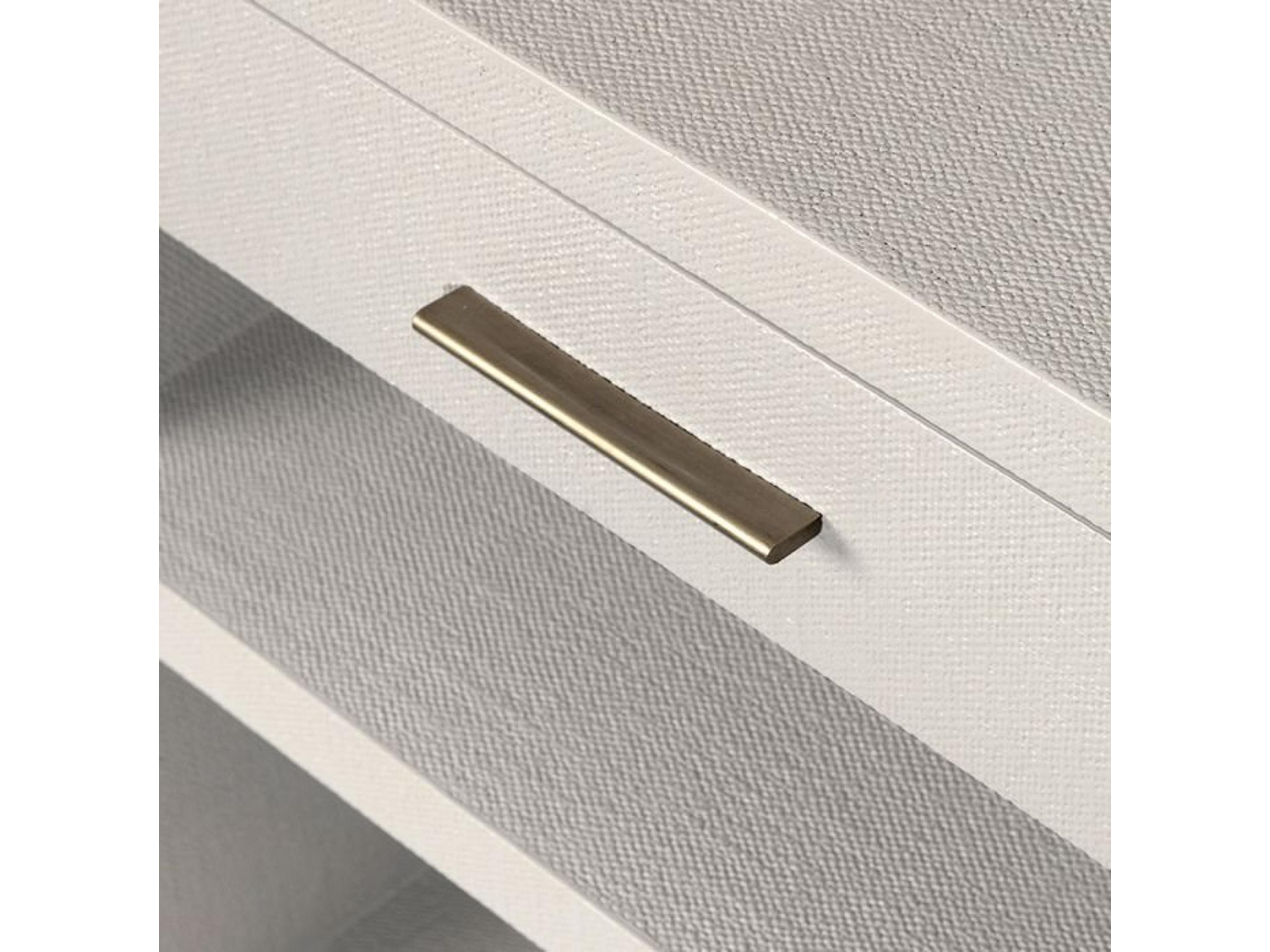 Interlude Home 1-Drawer White Chest Nightstand