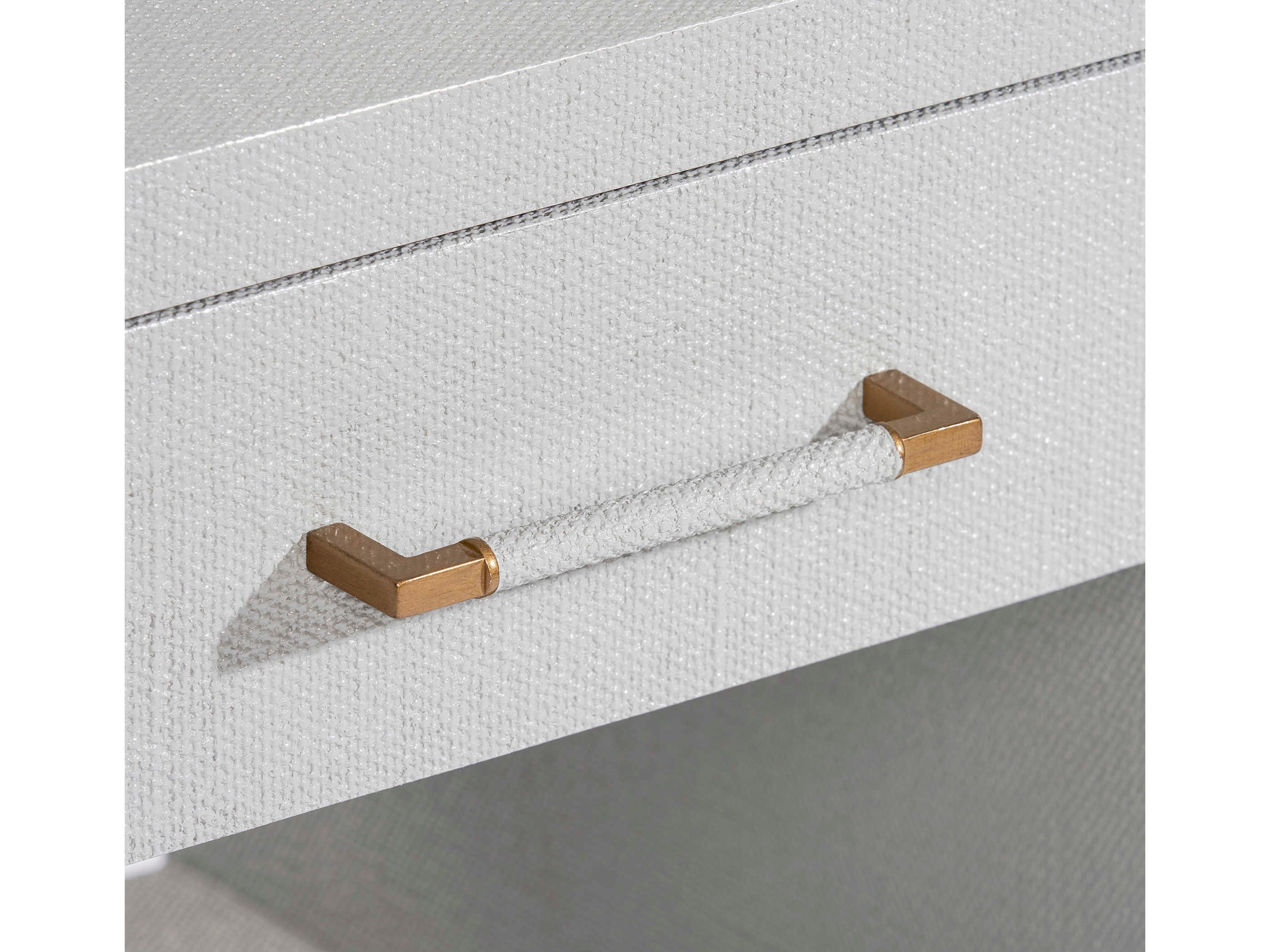 Interlude Home Taylor 2-Drawers Gold Chest Nightstand