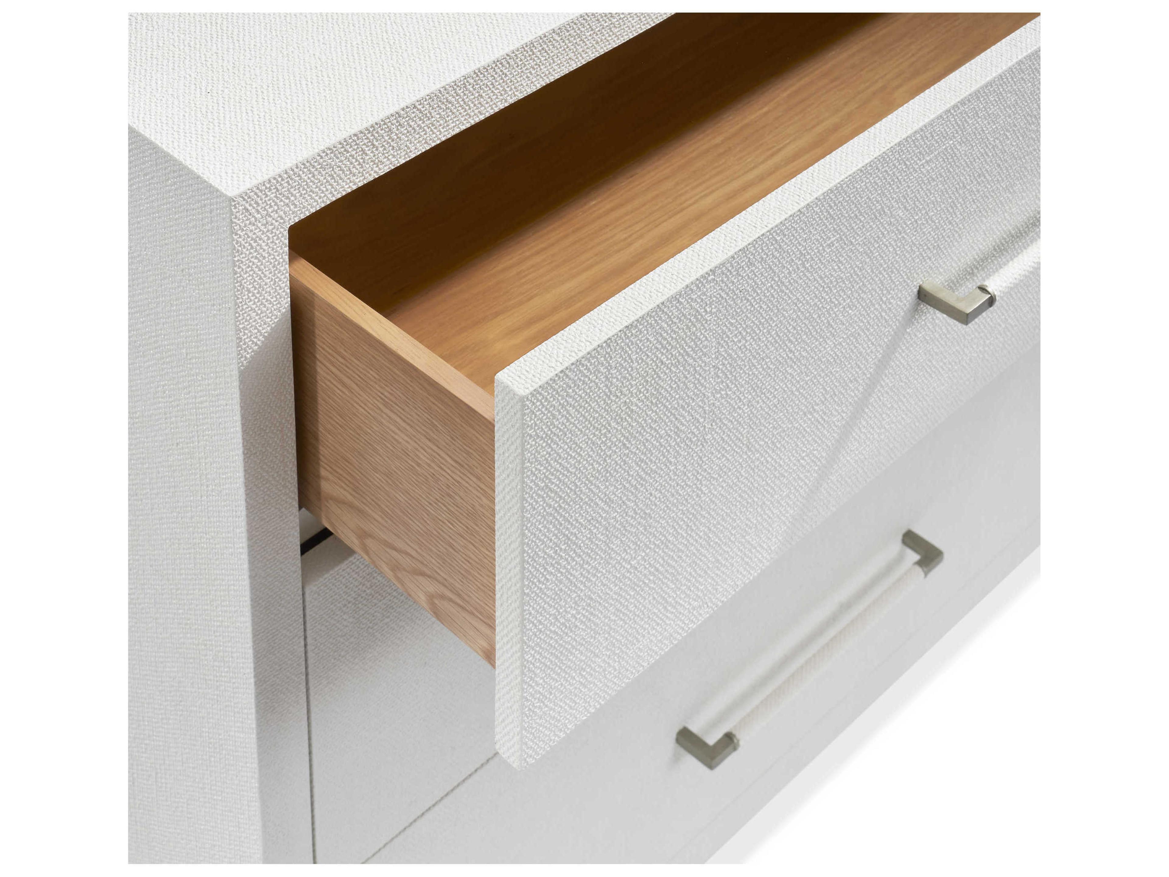 Interlude Home Taylor Natural White Champagne Silver Accent Chest